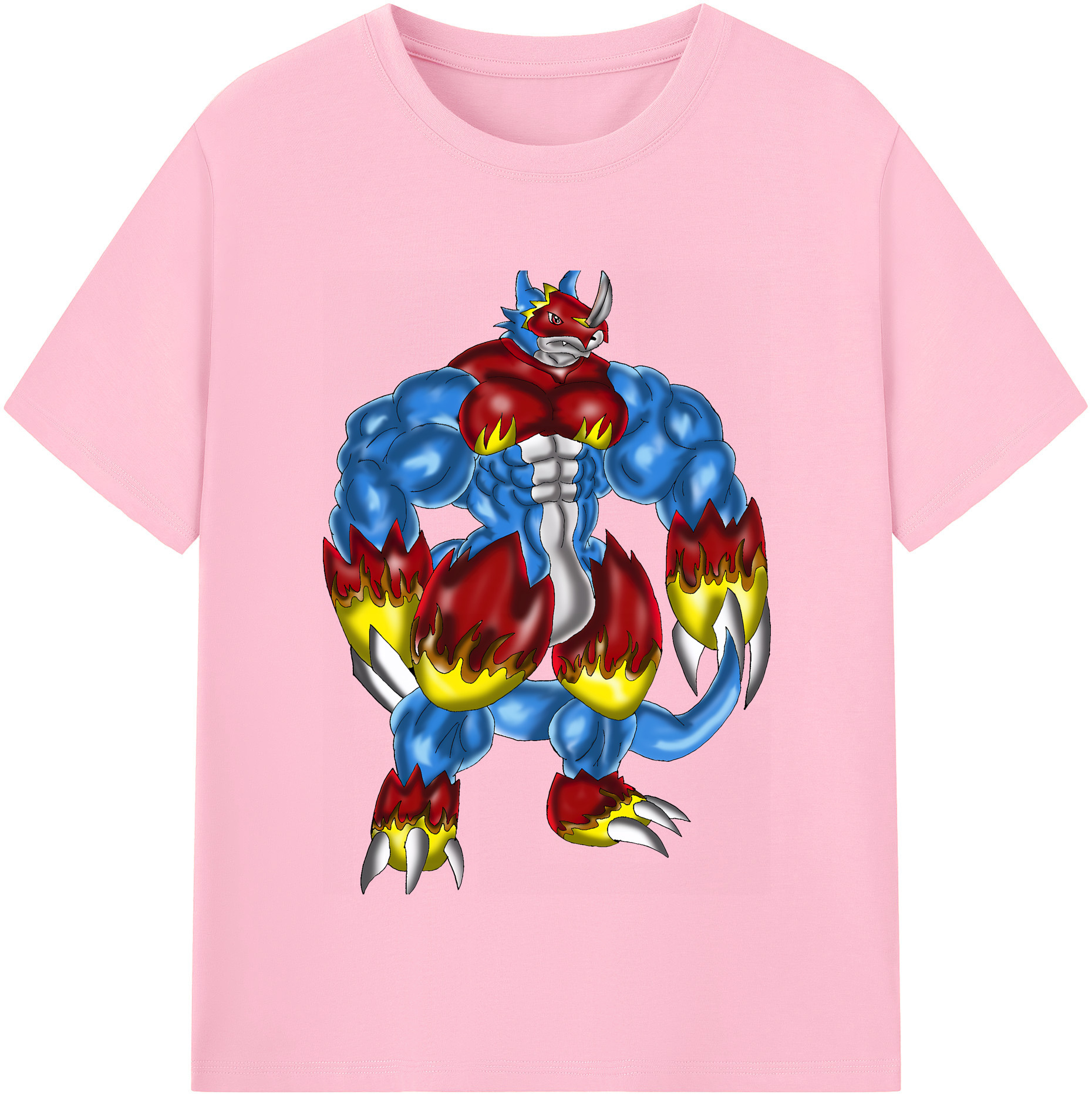 （画像用） Digimon デジタルモンスター/デジモン 綿100％半袖Tシャツ（フロントプリント）