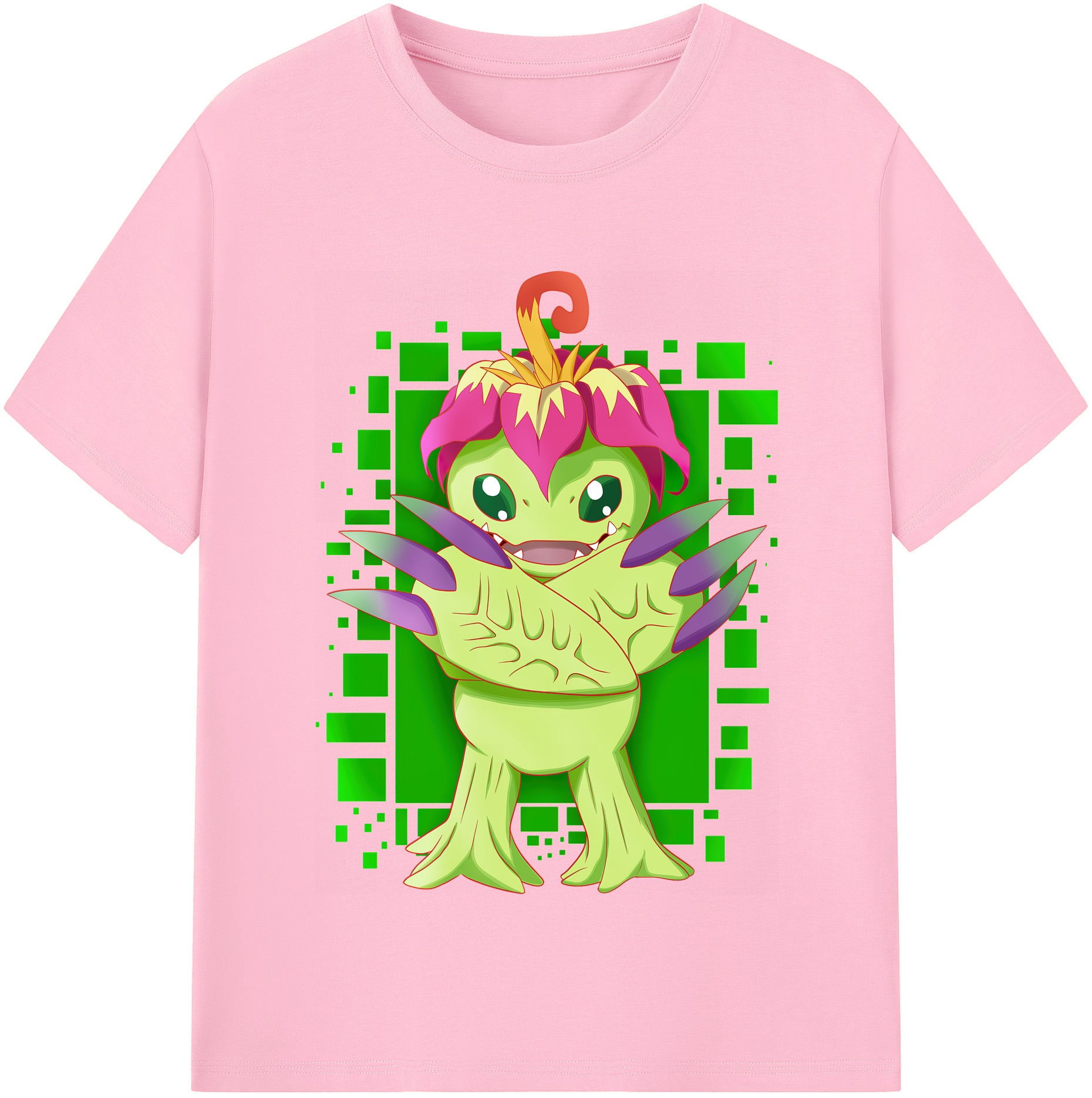 （画像用） Digimon デジタルモンスター/デジモン 綿100％半袖Tシャツ（フロントプリント）