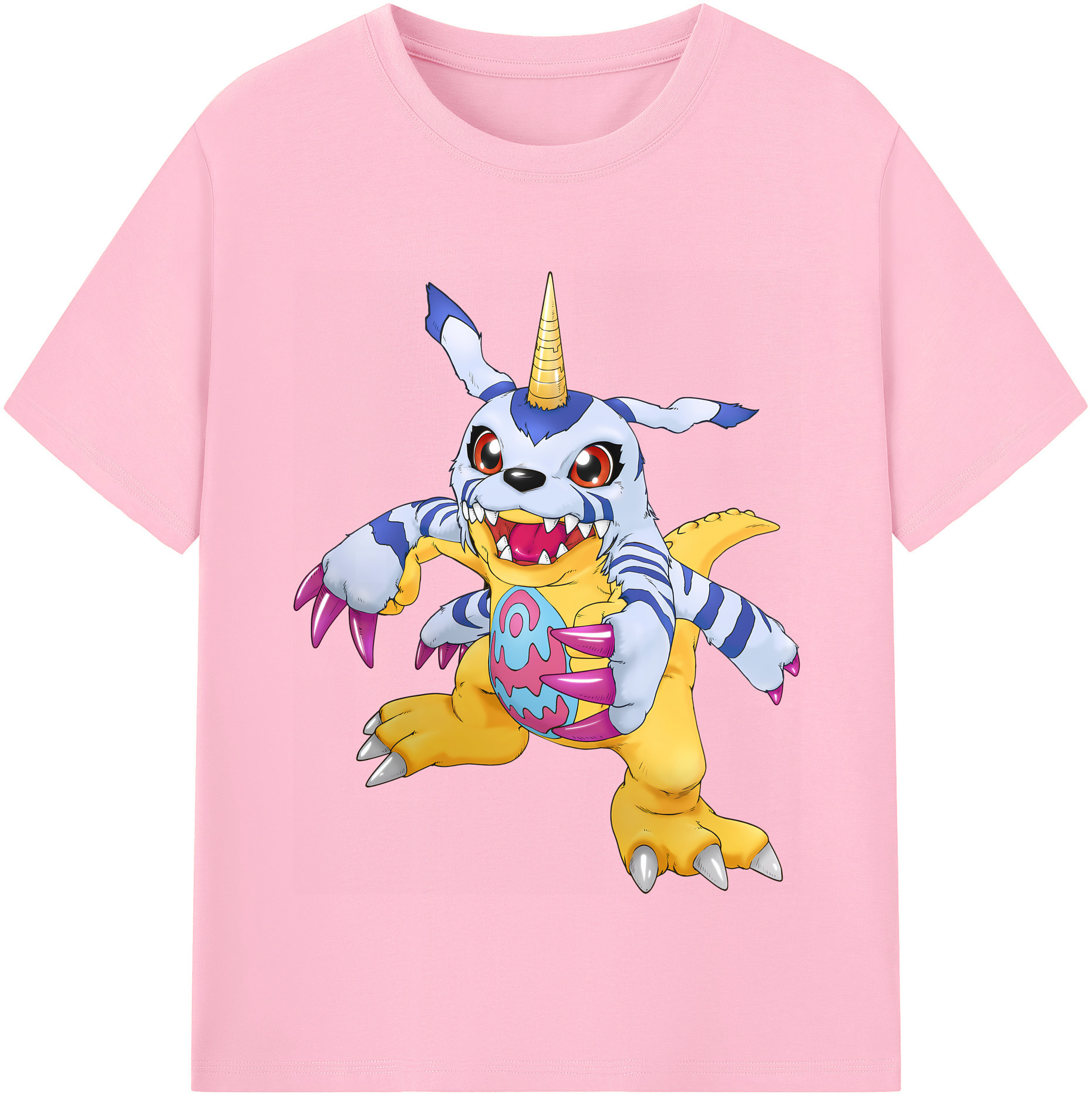 （画像用） Digimon デジタルモンスター/デジモン 綿100％半袖Tシャツ（フロントプリント）