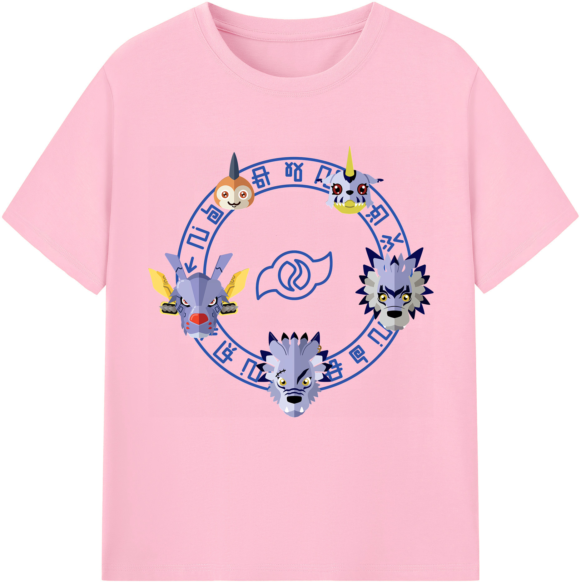 （画像用） Digimon デジタルモンスター/デジモン 綿100％半袖Tシャツ（フロントプリント）