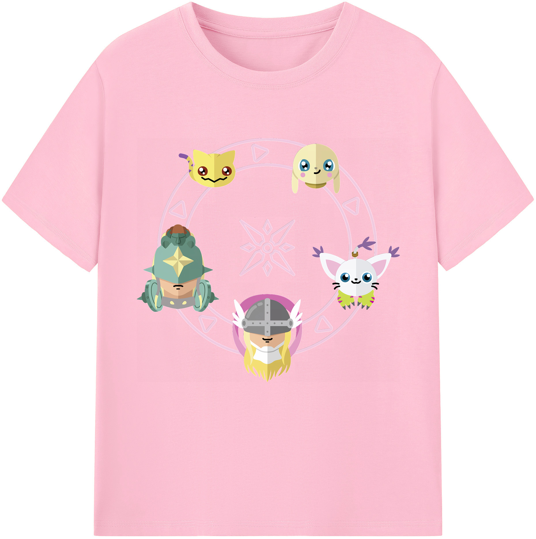 （画像用） Digimon デジタルモンスター/デジモン 綿100％半袖Tシャツ（フロントプリント）