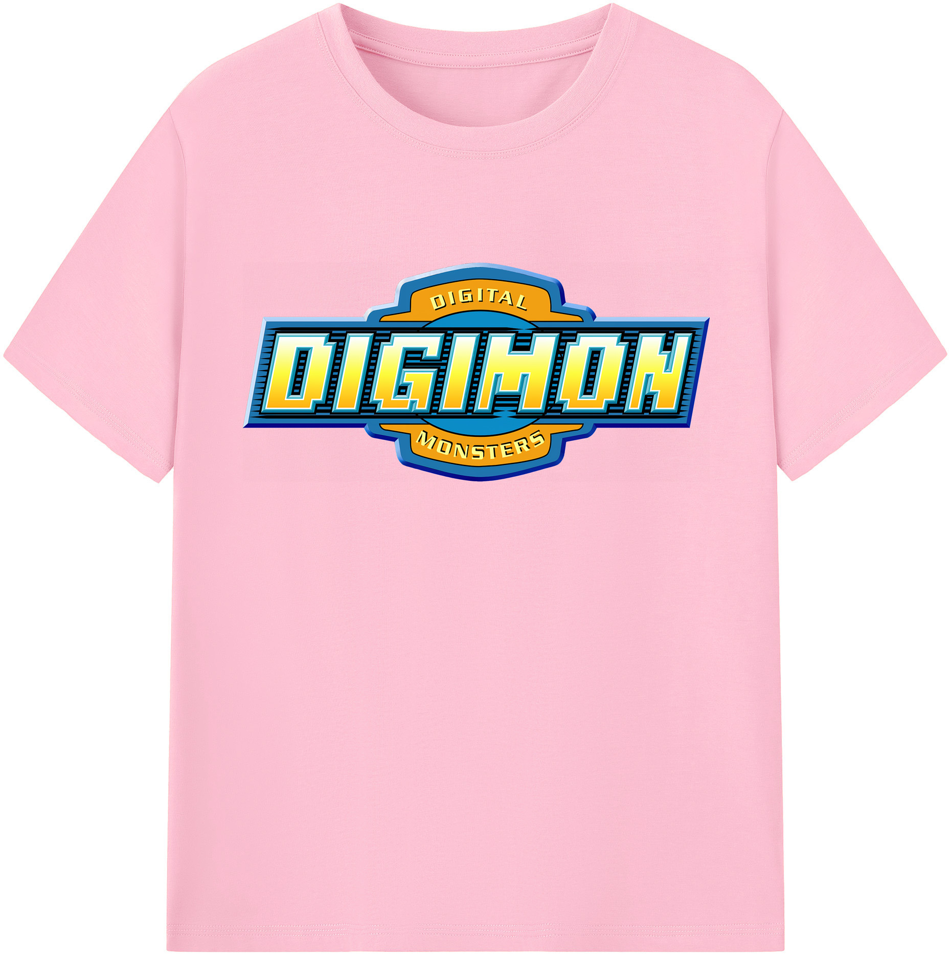 （画像用） Digimon デジタルモンスター/デジモン 綿100％半袖Tシャツ（フロントプリント）