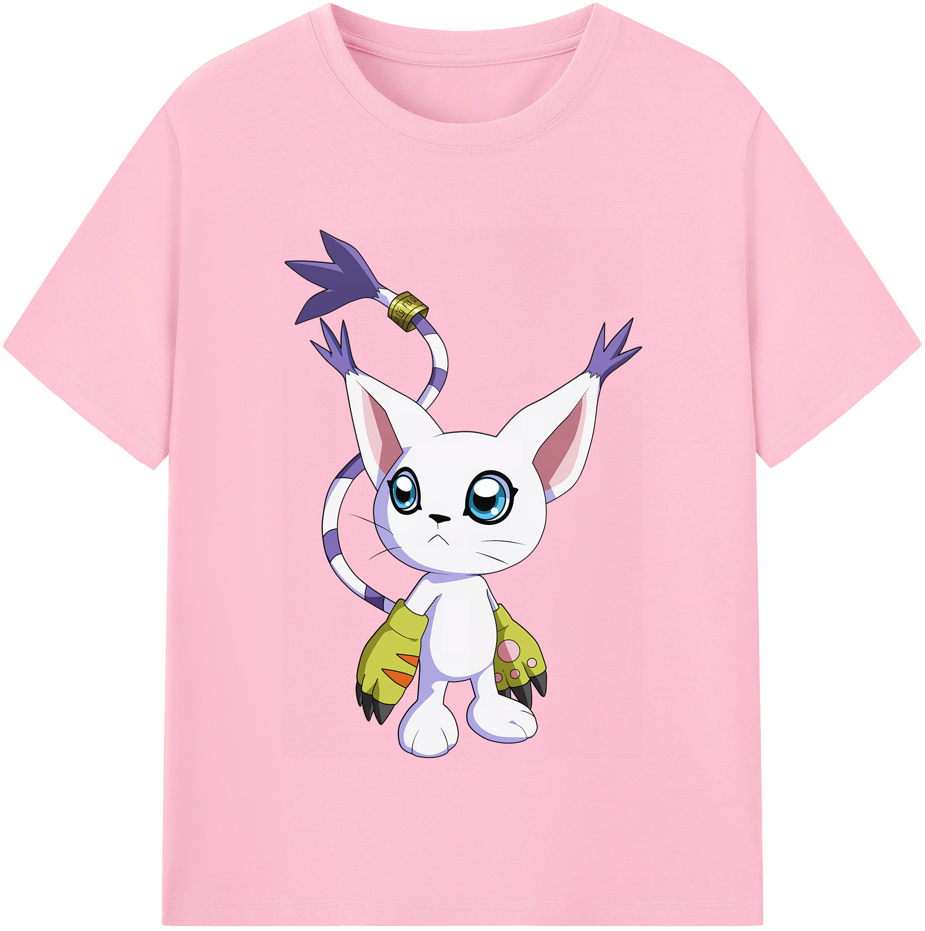 （画像用） Digimon デジタルモンスター/デジモン 綿100％半袖Tシャツ（フロントプリント）