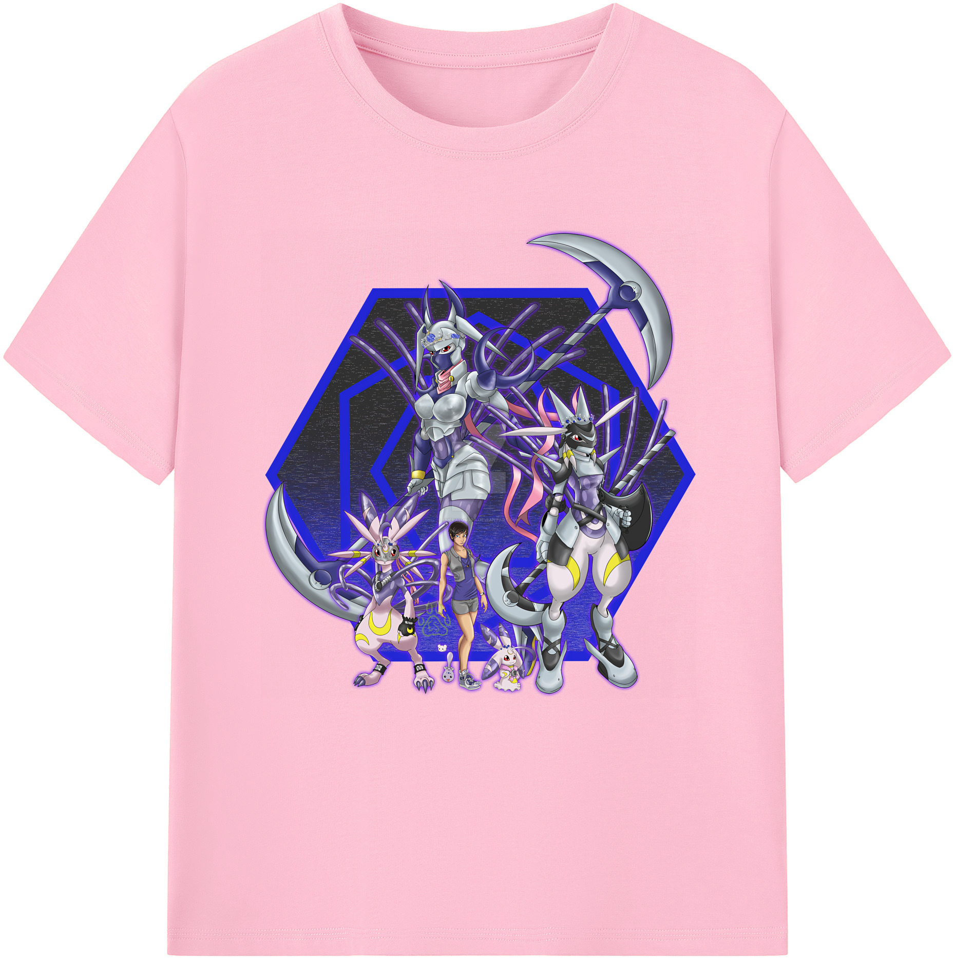 （画像用） Digimon デジタルモンスター/デジモン 綿100％半袖Tシャツ（フロントプリント）