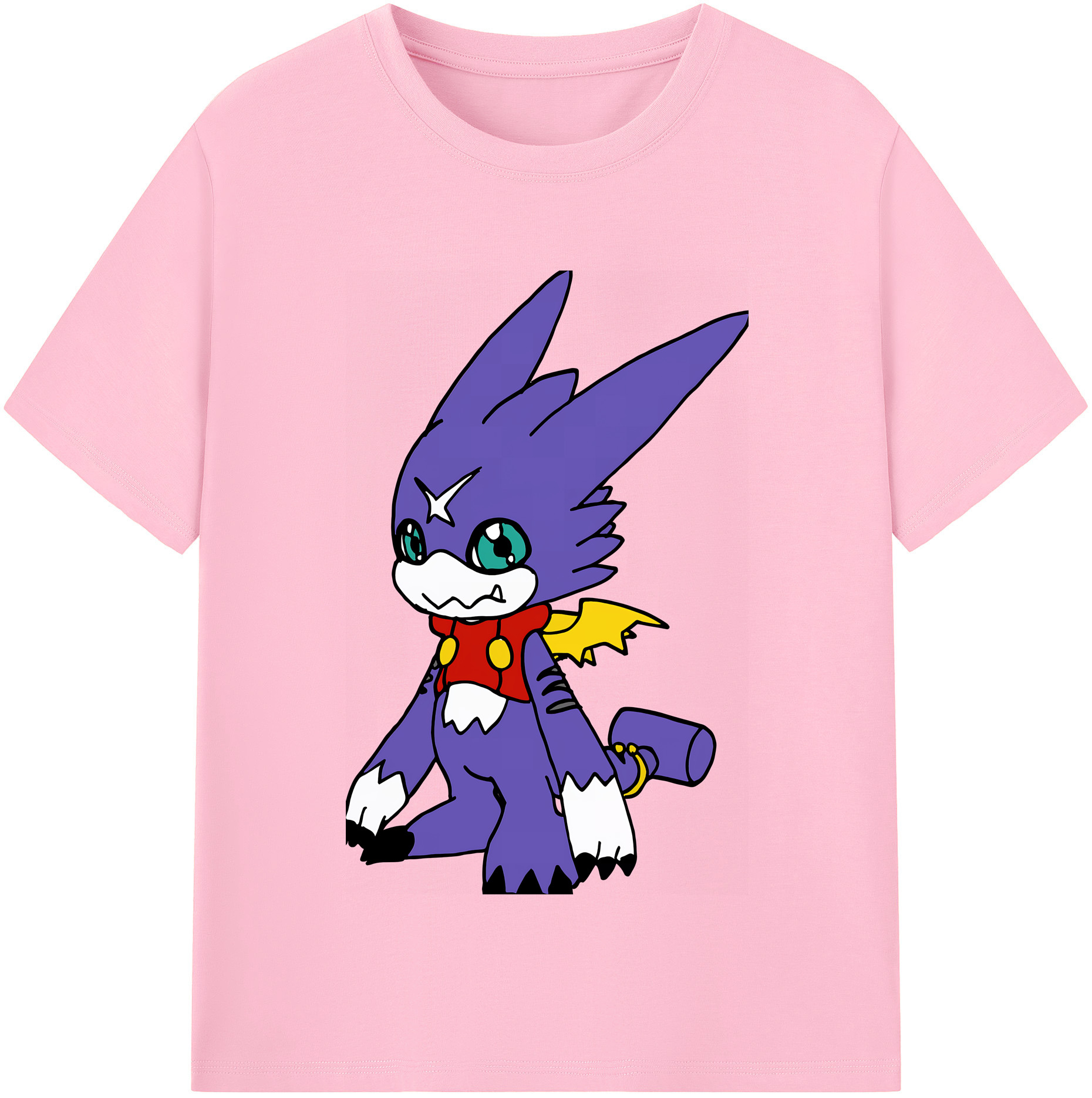 （画像用） Digimon デジタルモンスター/デジモン 綿100％半袖Tシャツ（フロントプリント）