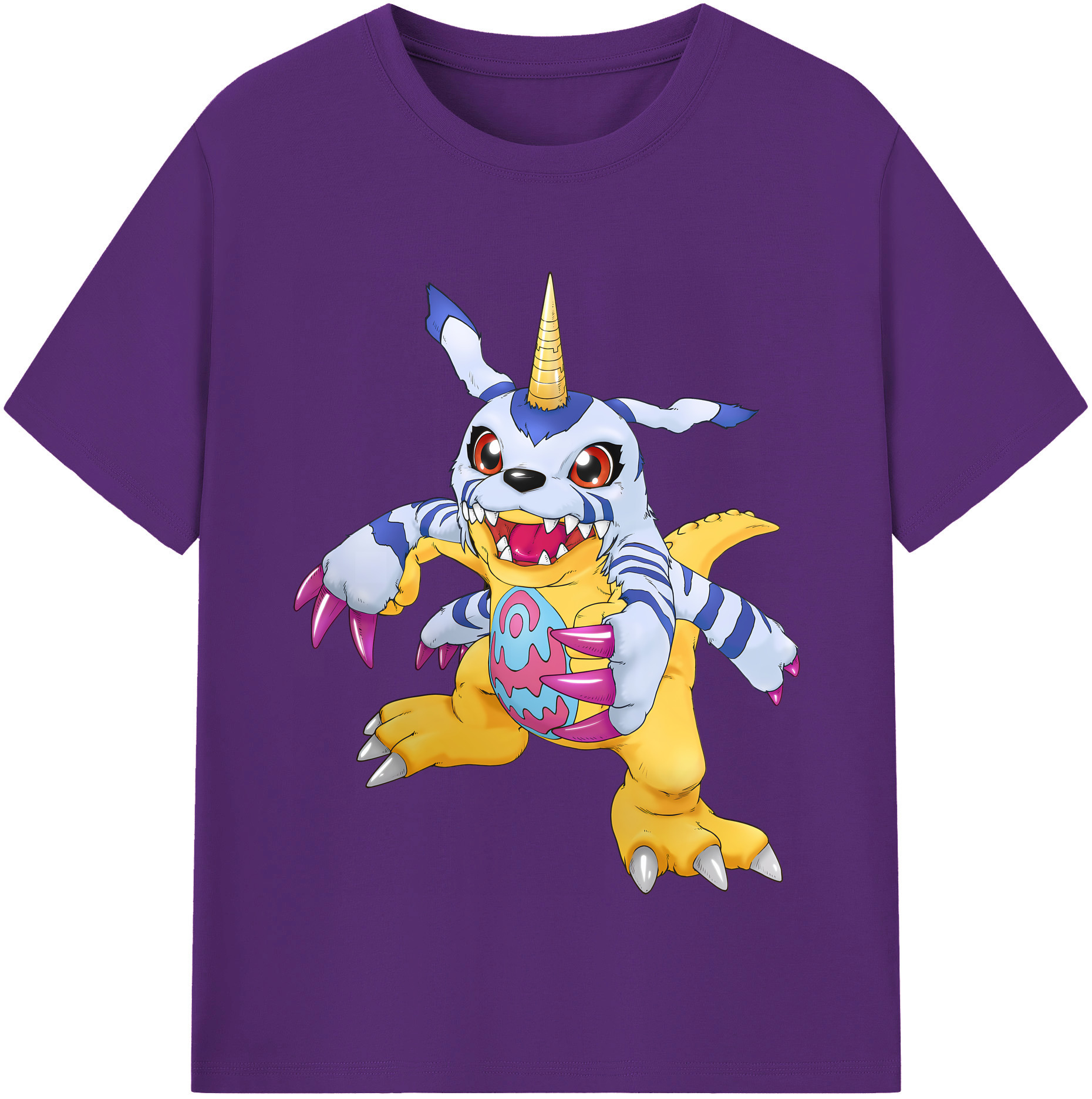 （画像用） Digimon デジタルモンスター/デジモン 綿100％半袖Tシャツ（フロントプリント）