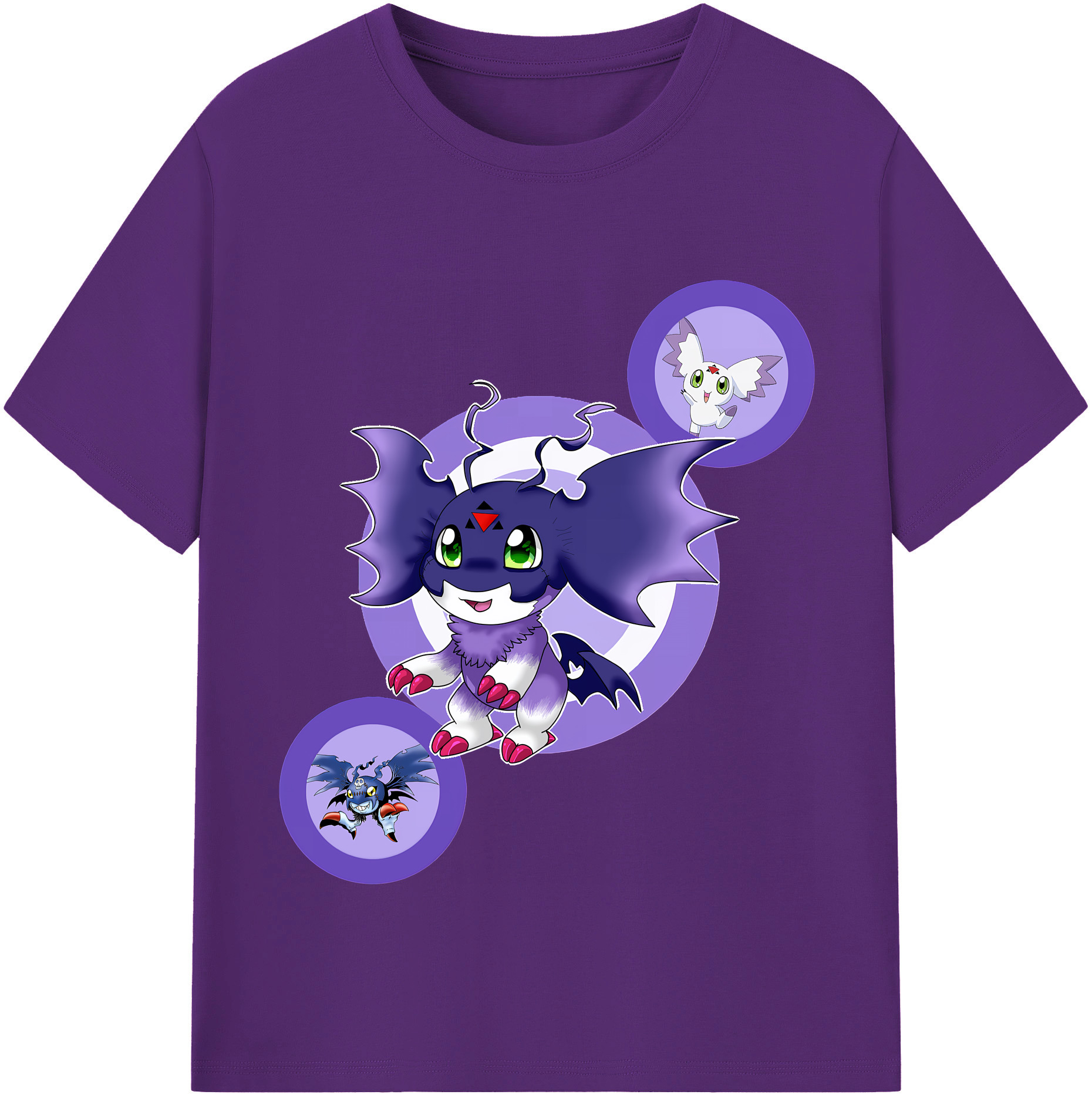 （画像用） Digimon デジタルモンスター/デジモン 綿100％半袖Tシャツ（フロントプリント）