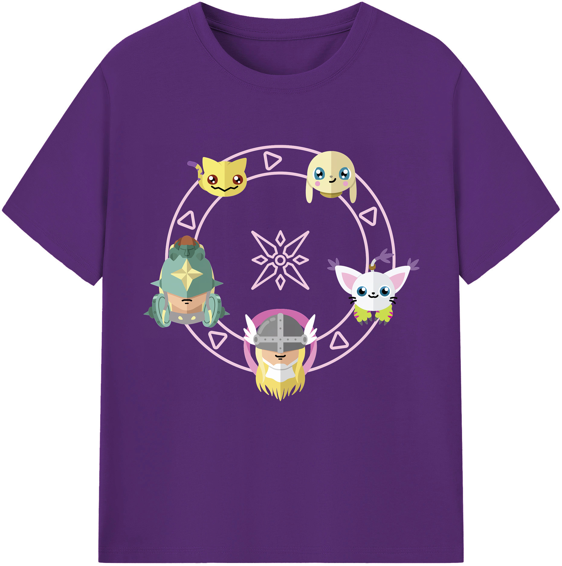（画像用） Digimon デジタルモンスター/デジモン 綿100％半袖Tシャツ（フロントプリント）