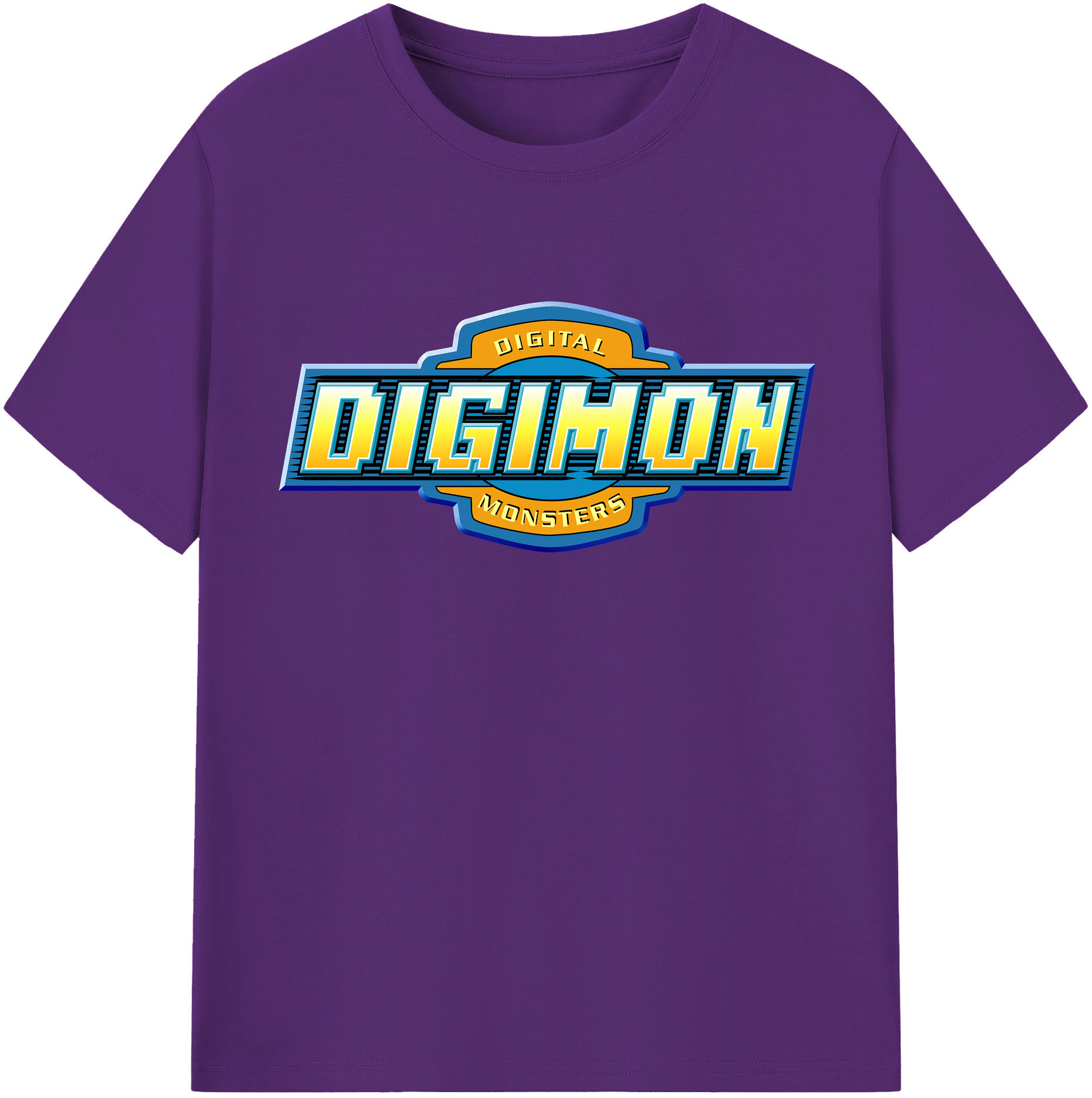 （画像用） Digimon デジタルモンスター/デジモン 綿100％半袖Tシャツ（フロントプリント）