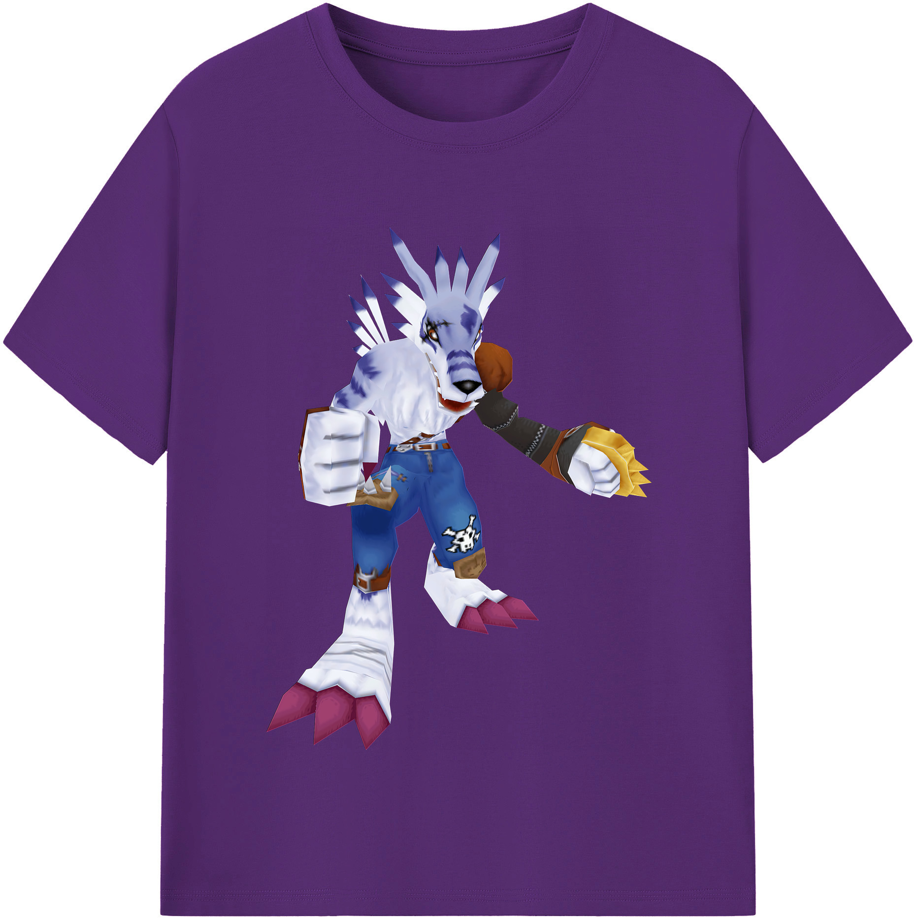 （画像用） Digimon デジタルモンスター/デジモン 綿100％半袖Tシャツ（フロントプリント）