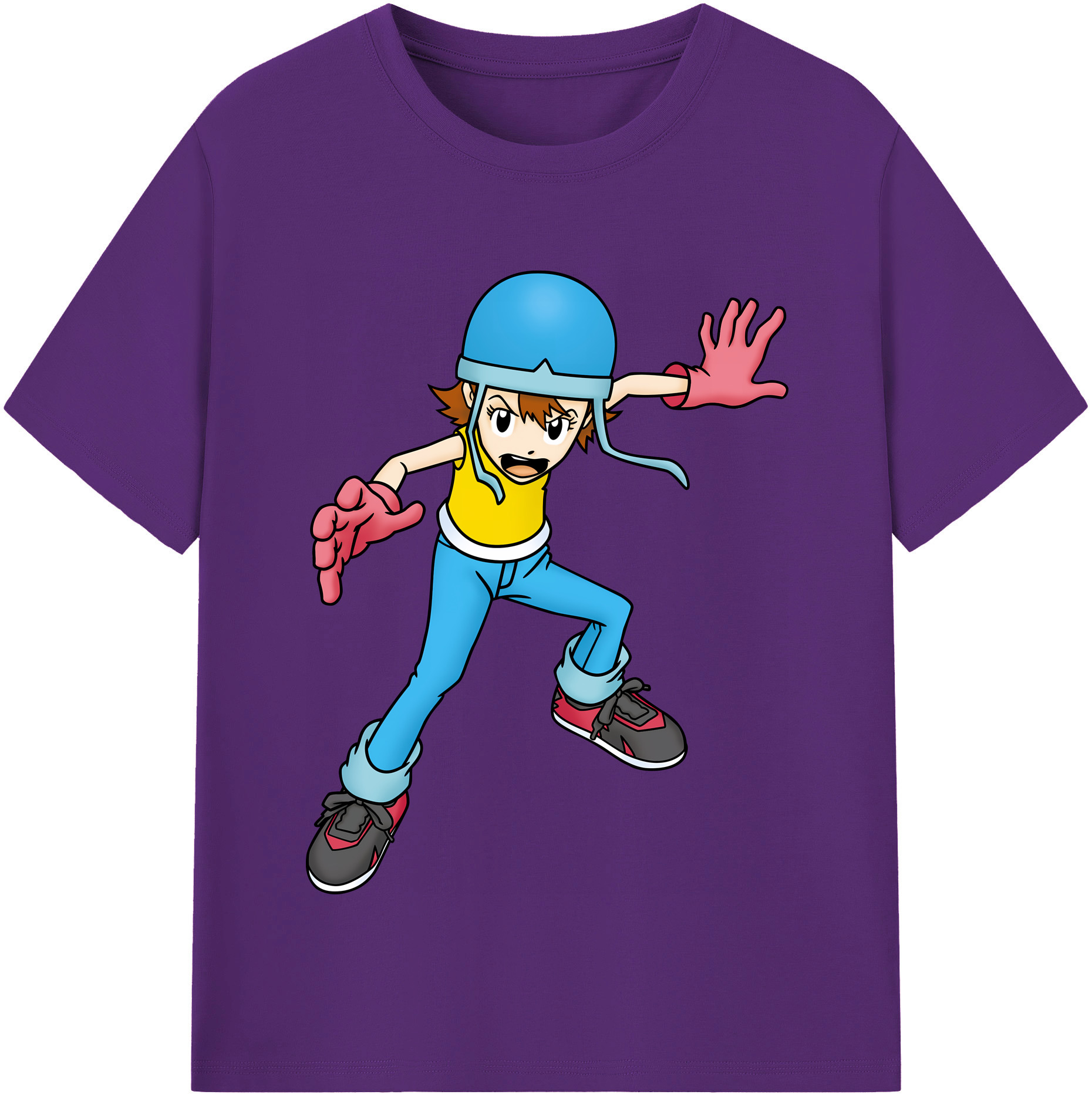 （画像用） Digimon デジタルモンスター/デジモン 綿100％半袖Tシャツ（フロントプリント）