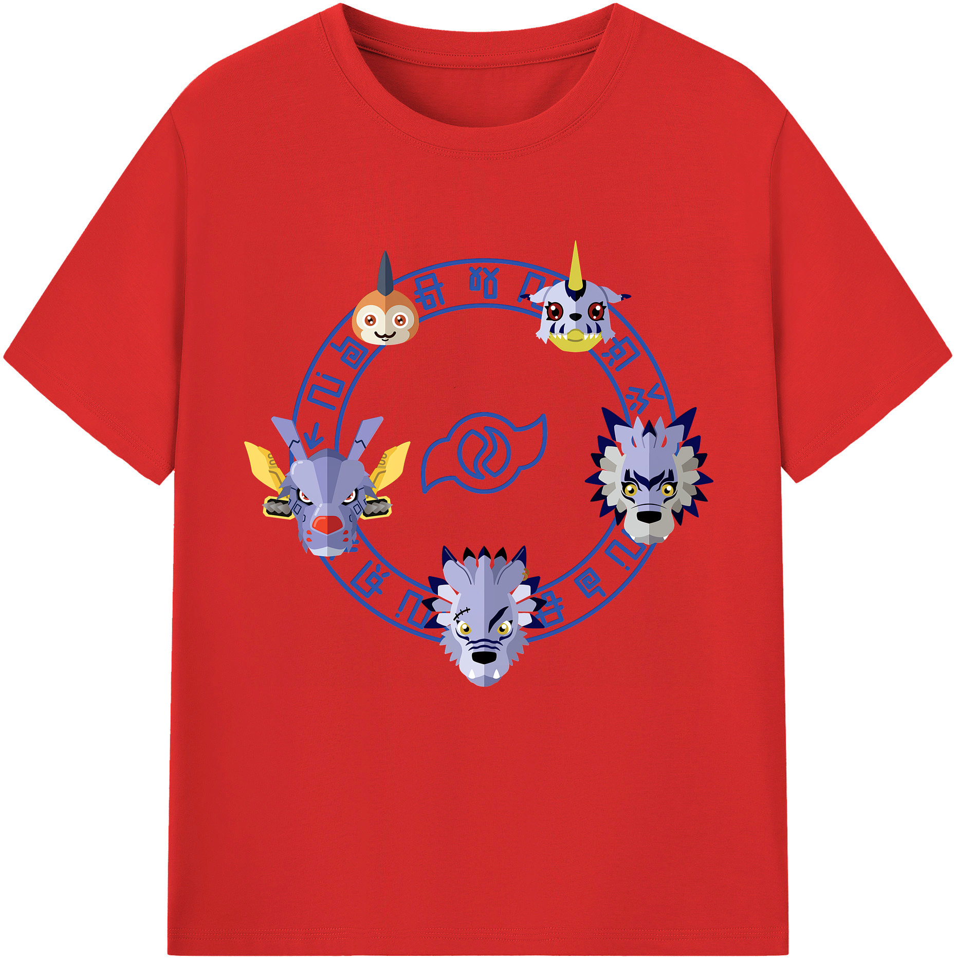 （画像用） Digimon デジタルモンスター/デジモン 綿100％半袖Tシャツ（フロントプリント）