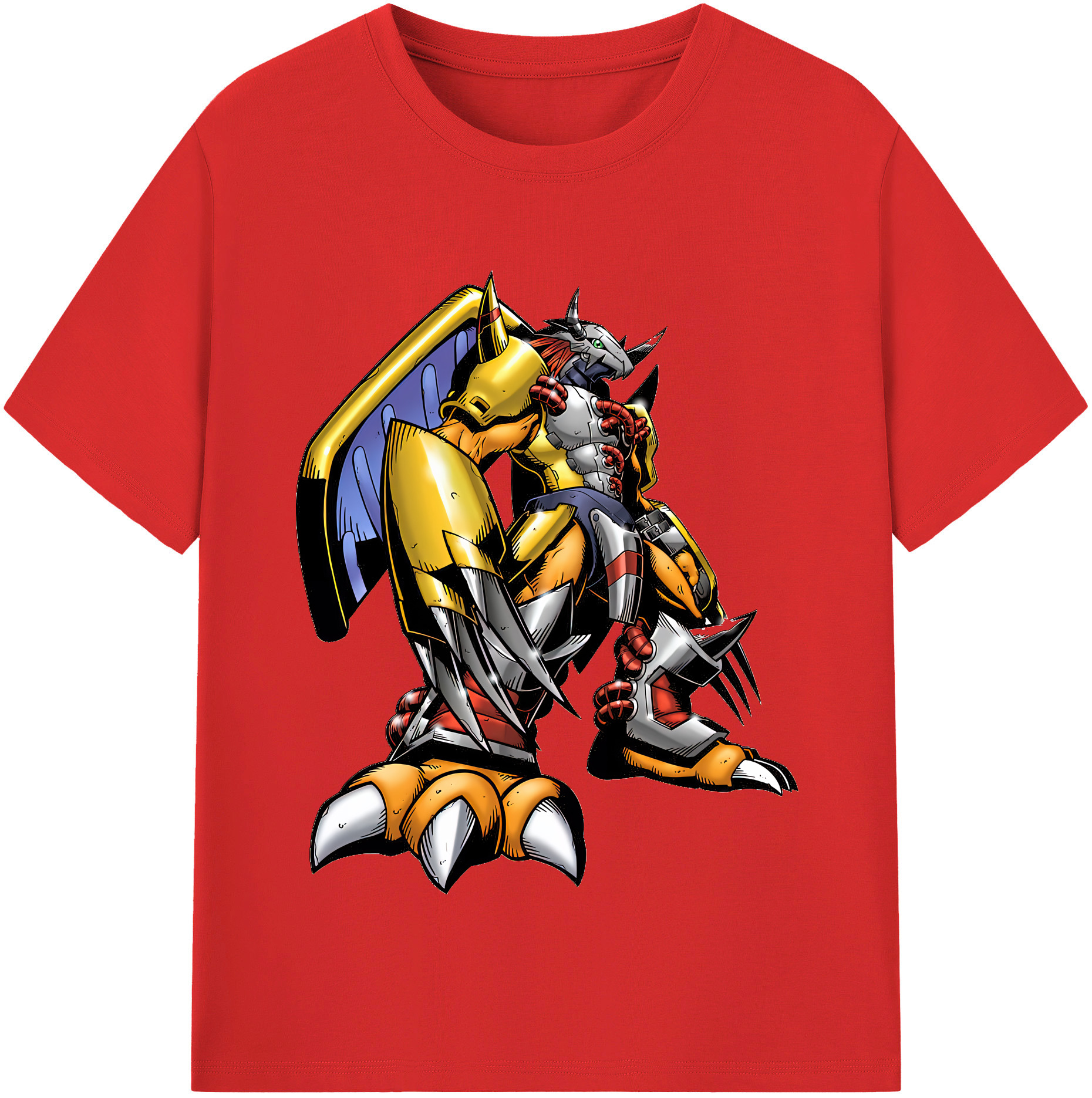 （画像用） Digimon デジタルモンスター/デジモン 綿100％半袖Tシャツ（フロントプリント）