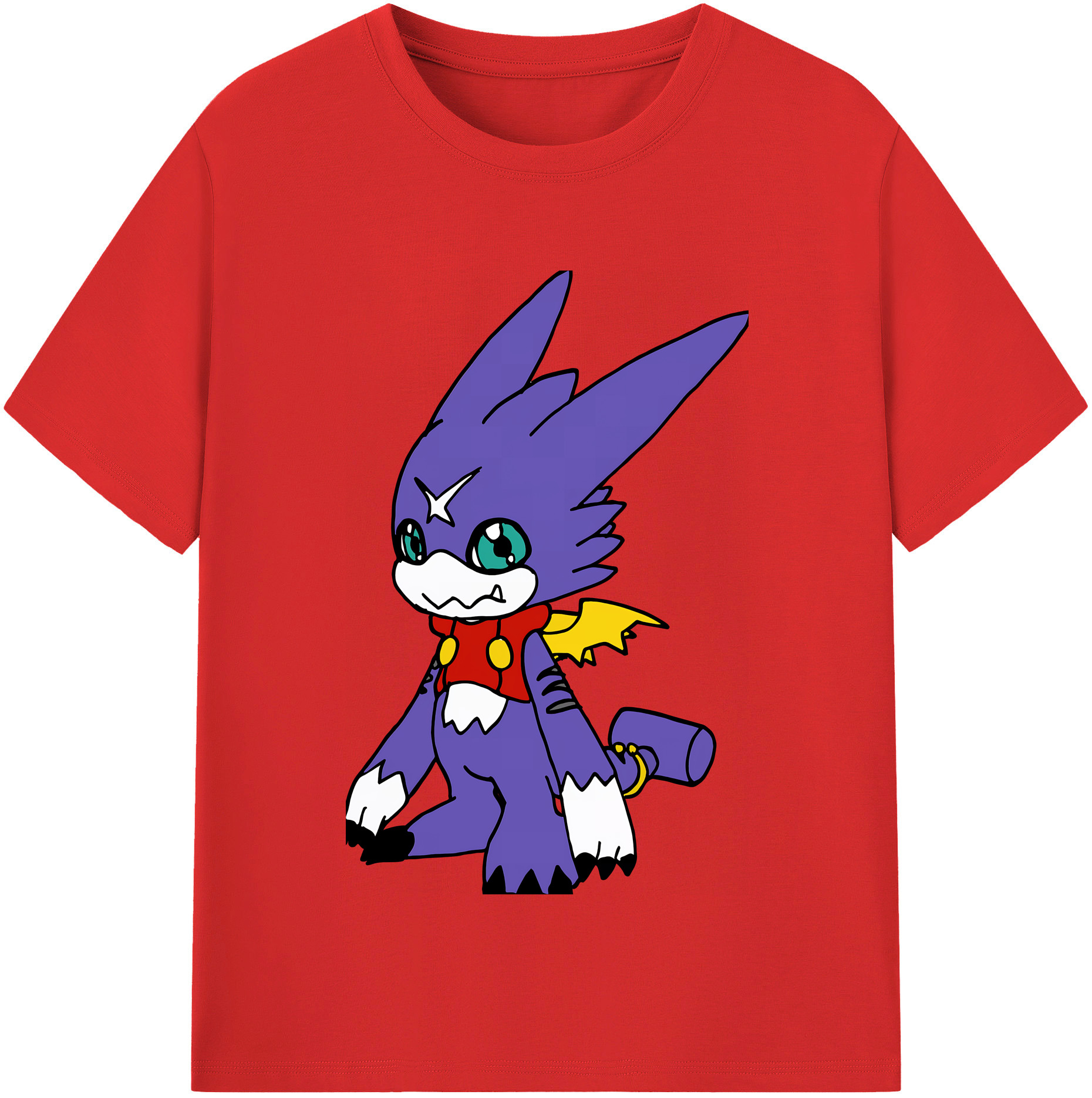（画像用） Digimon デジタルモンスター/デジモン 綿100％半袖Tシャツ（フロントプリント）