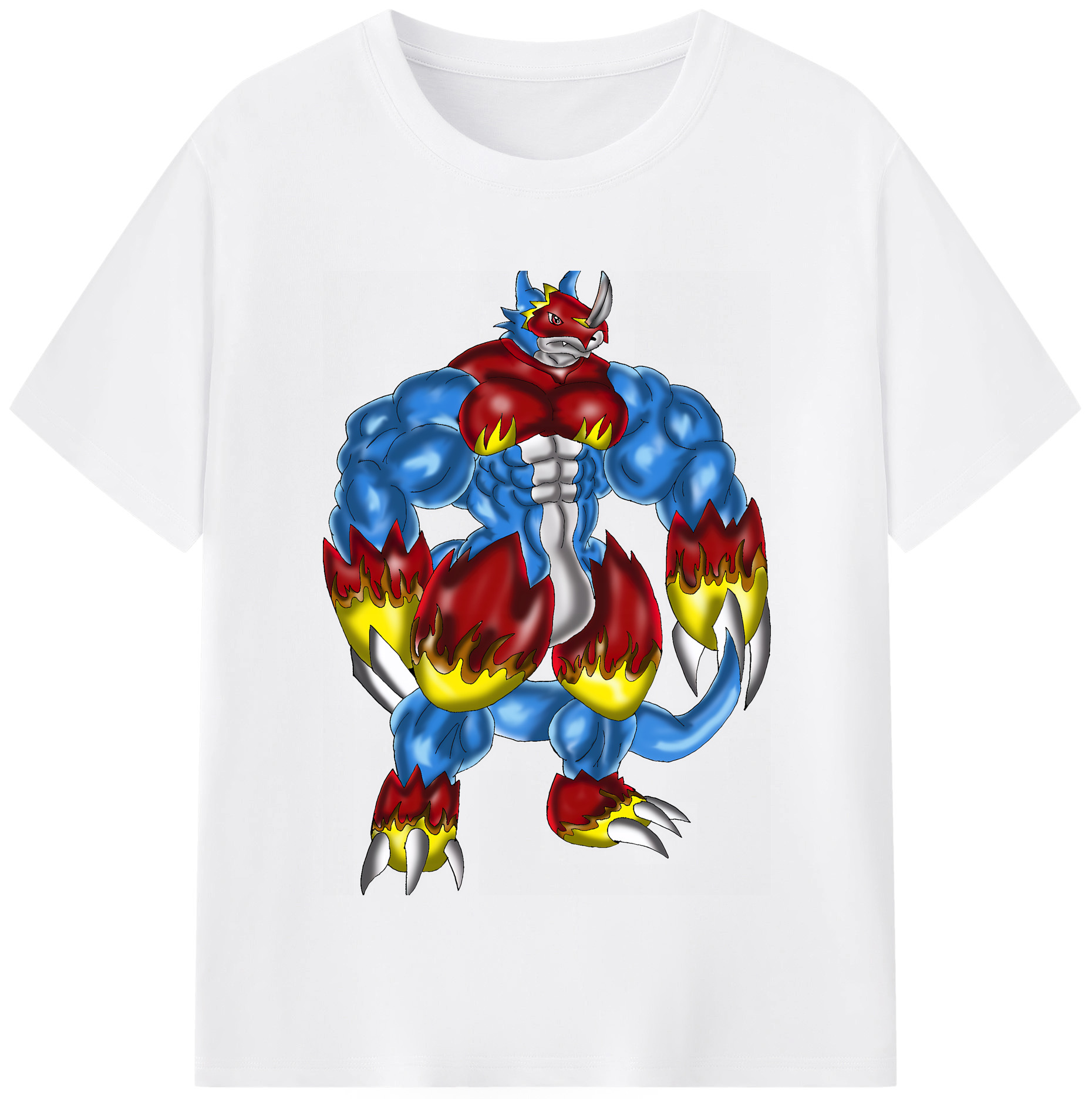 （画像用） Digimon デジタルモンスター/デジモン 綿100％半袖Tシャツ（フロントプリント）