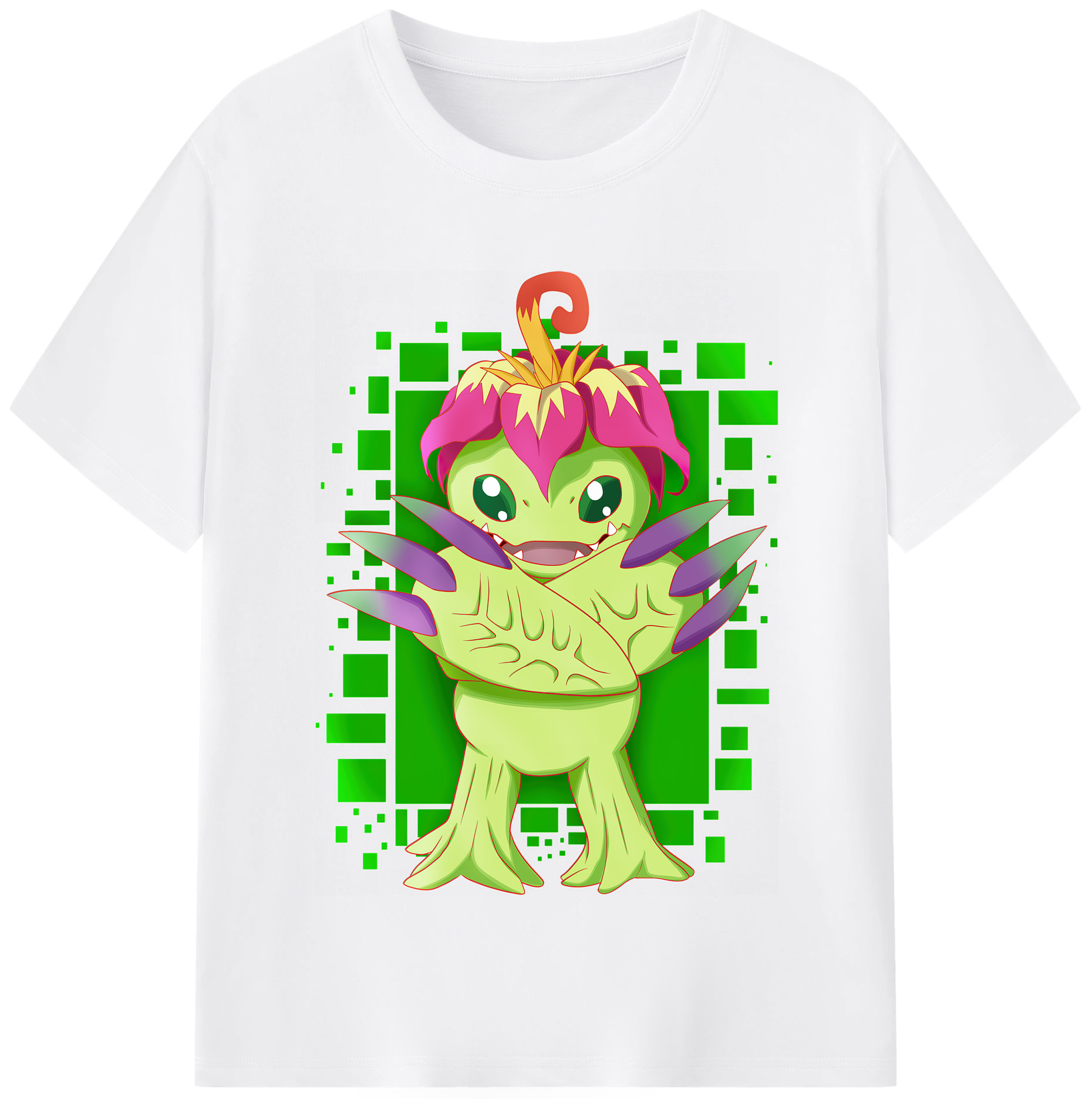 （画像用） Digimon デジタルモンスター/デジモン 綿100％半袖Tシャツ（フロントプリント）