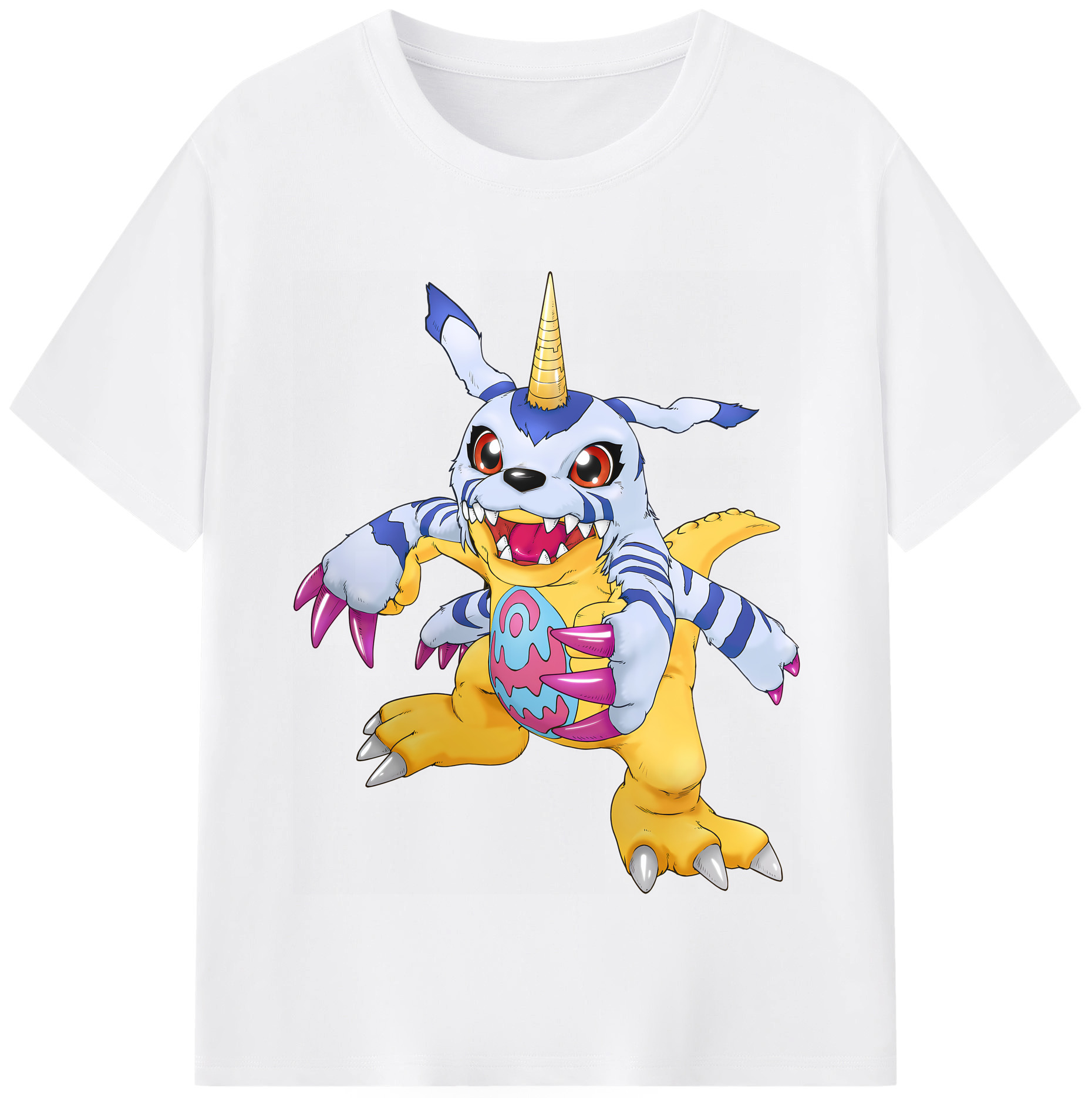 （画像用） Digimon デジタルモンスター/デジモン 綿100％半袖Tシャツ（フロントプリント）