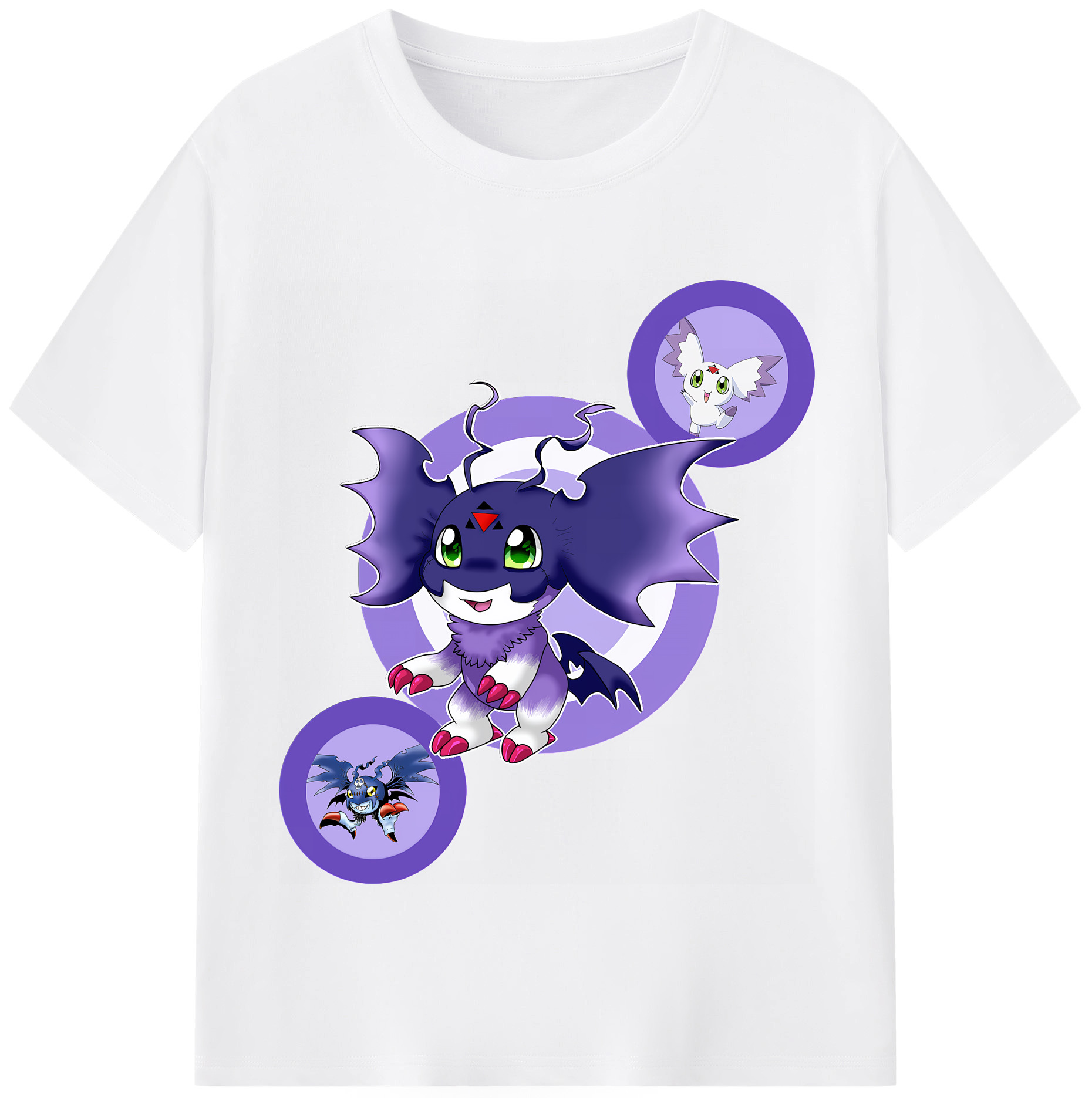 （画像用） Digimon デジタルモンスター/デジモン 綿100％半袖Tシャツ（フロントプリント）