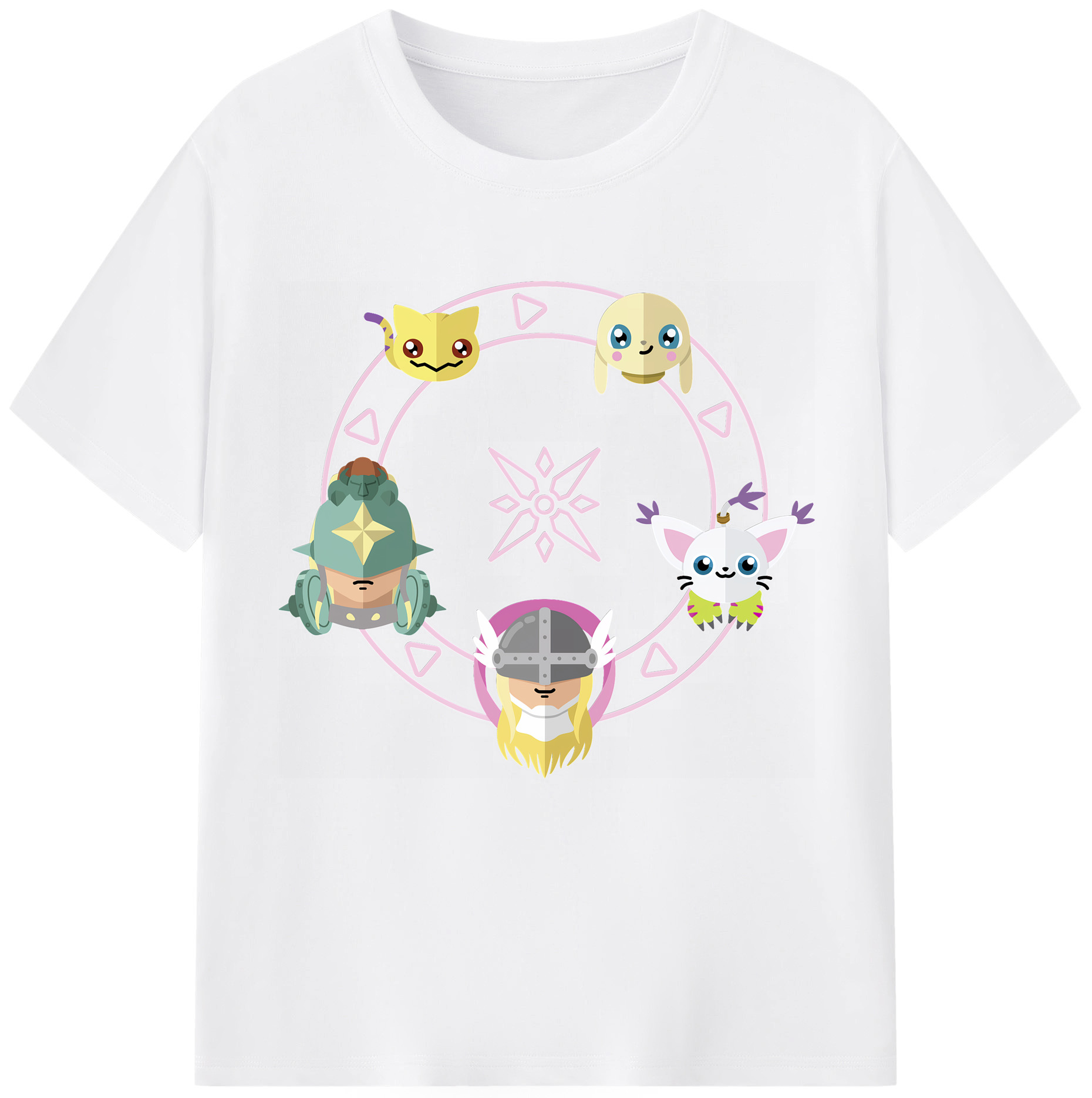（画像用） Digimon デジタルモンスター/デジモン 綿100％半袖Tシャツ（フロントプリント）