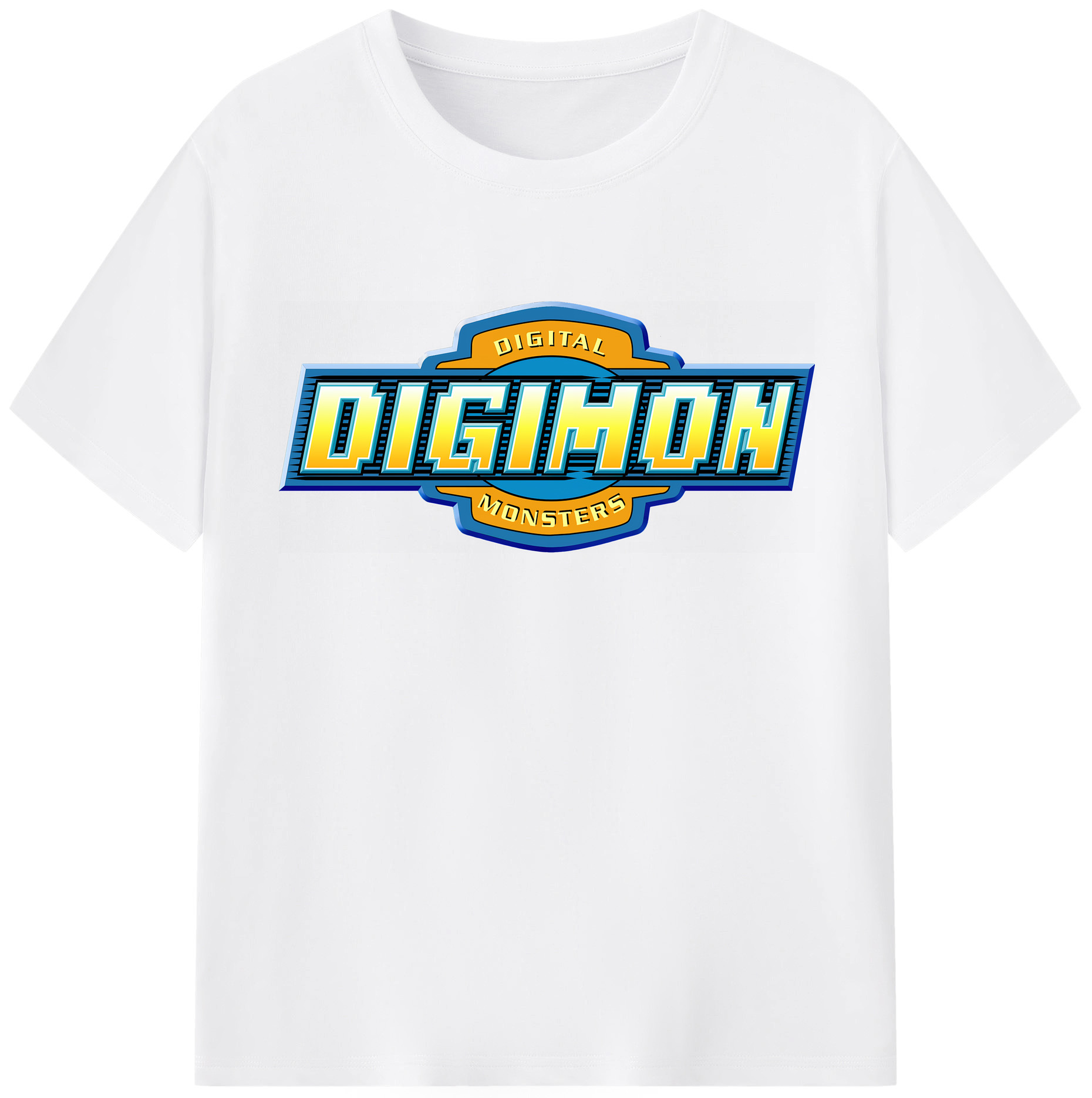 （画像用） Digimon デジタルモンスター/デジモン 綿100％半袖Tシャツ（フロントプリント）