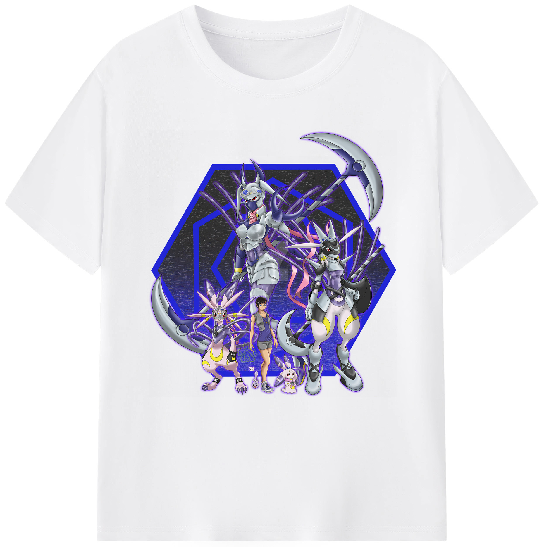 （画像用） Digimon デジタルモンスター/デジモン 綿100％半袖Tシャツ（フロントプリント）