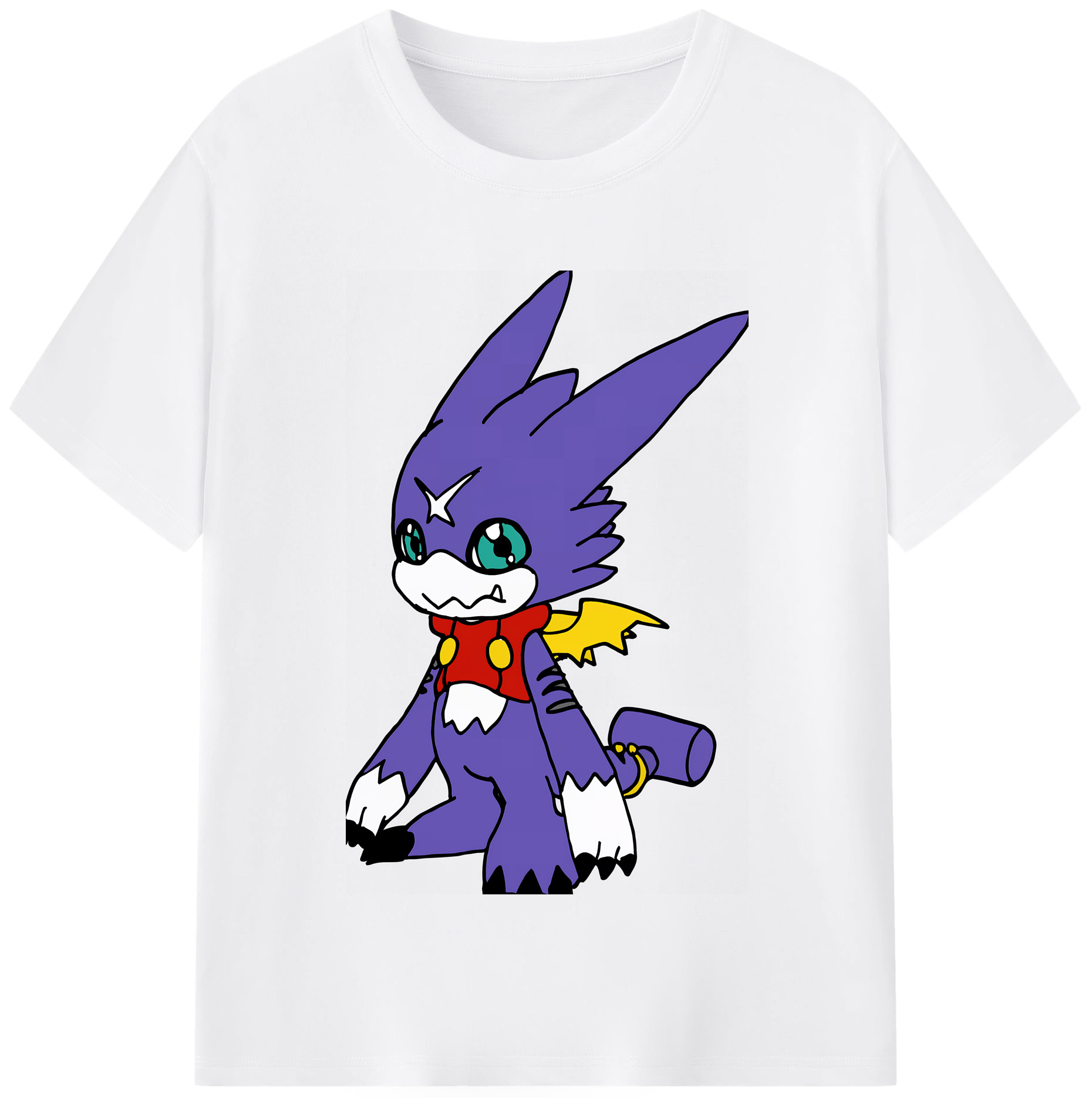 （画像用） Digimon デジタルモンスター/デジモン 綿100％半袖Tシャツ（フロントプリント）
