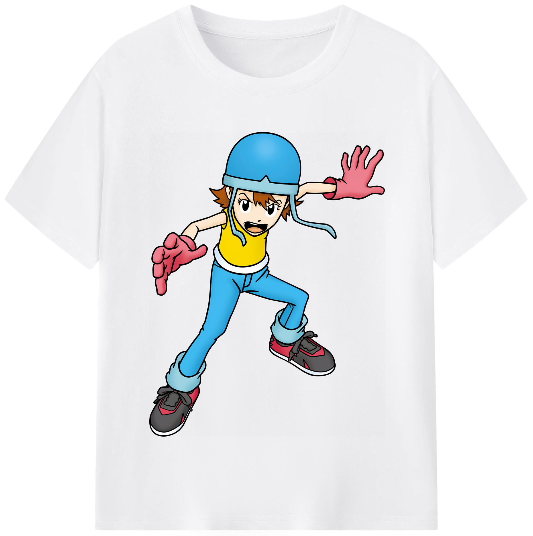 （画像用） Digimon デジタルモンスター/デジモン 綿100％半袖Tシャツ（フロントプリント）