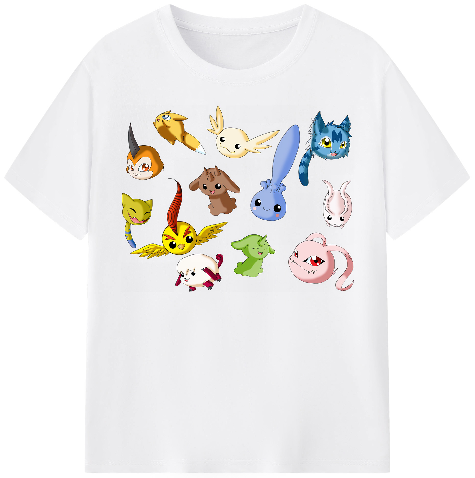 （画像用） Digimon デジタルモンスター/デジモン 綿100％半袖Tシャツ（フロントプリント）
