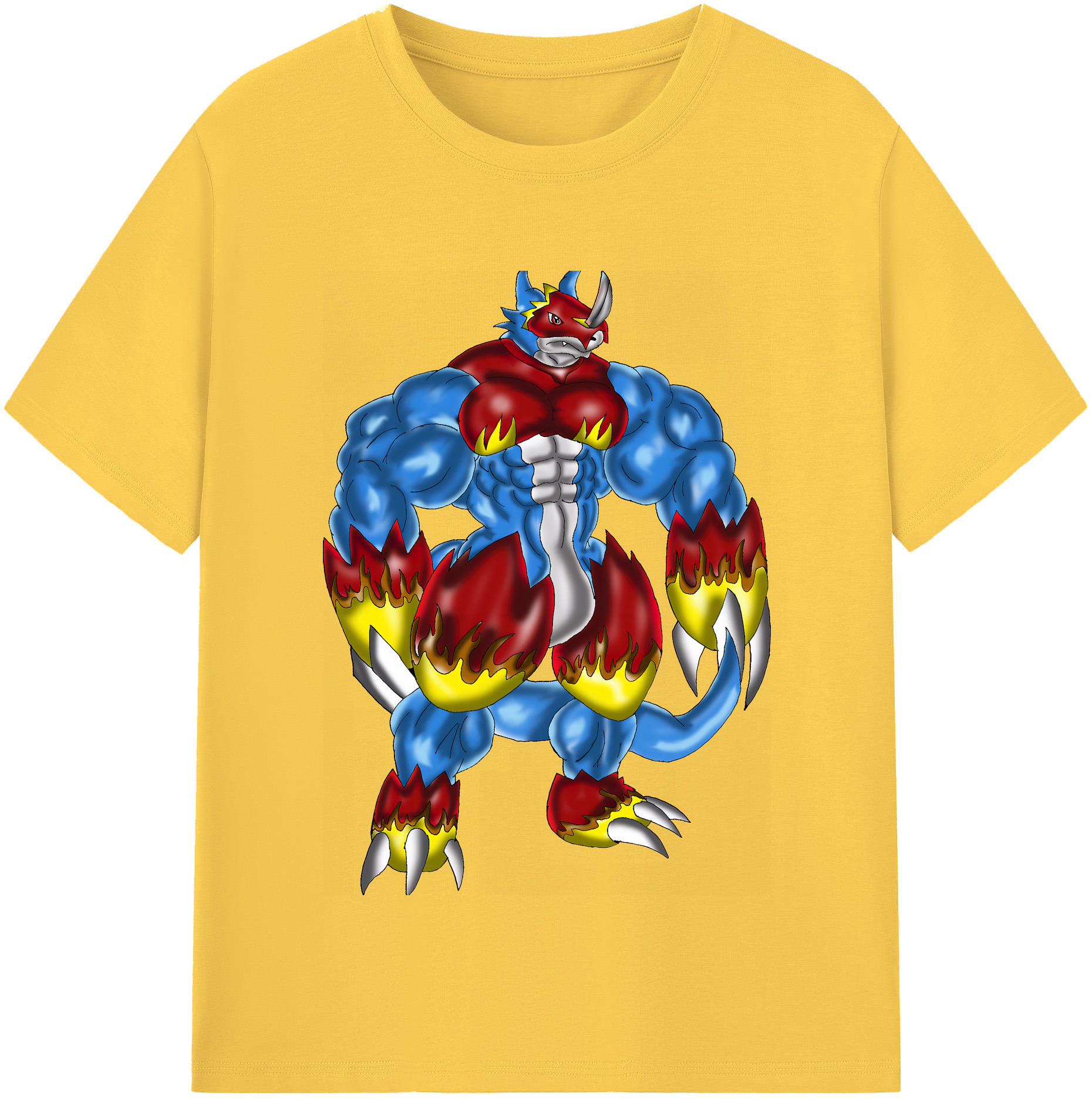 （画像用） Digimon デジタルモンスター/デジモン 綿100％半袖Tシャツ（フロントプリント）