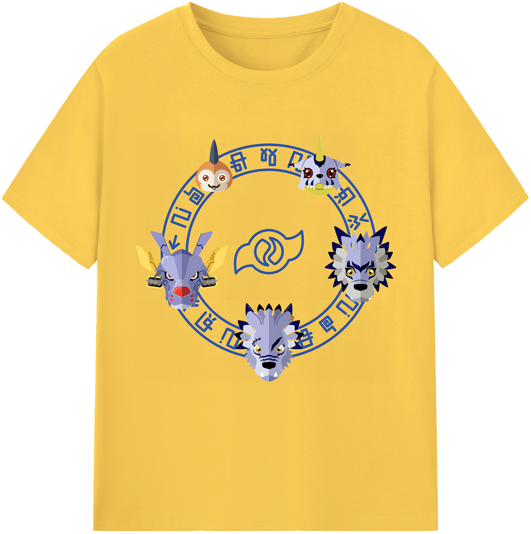 （画像用） Digimon デジタルモンスター/デジモン 綿100％半袖Tシャツ（フロントプリント）