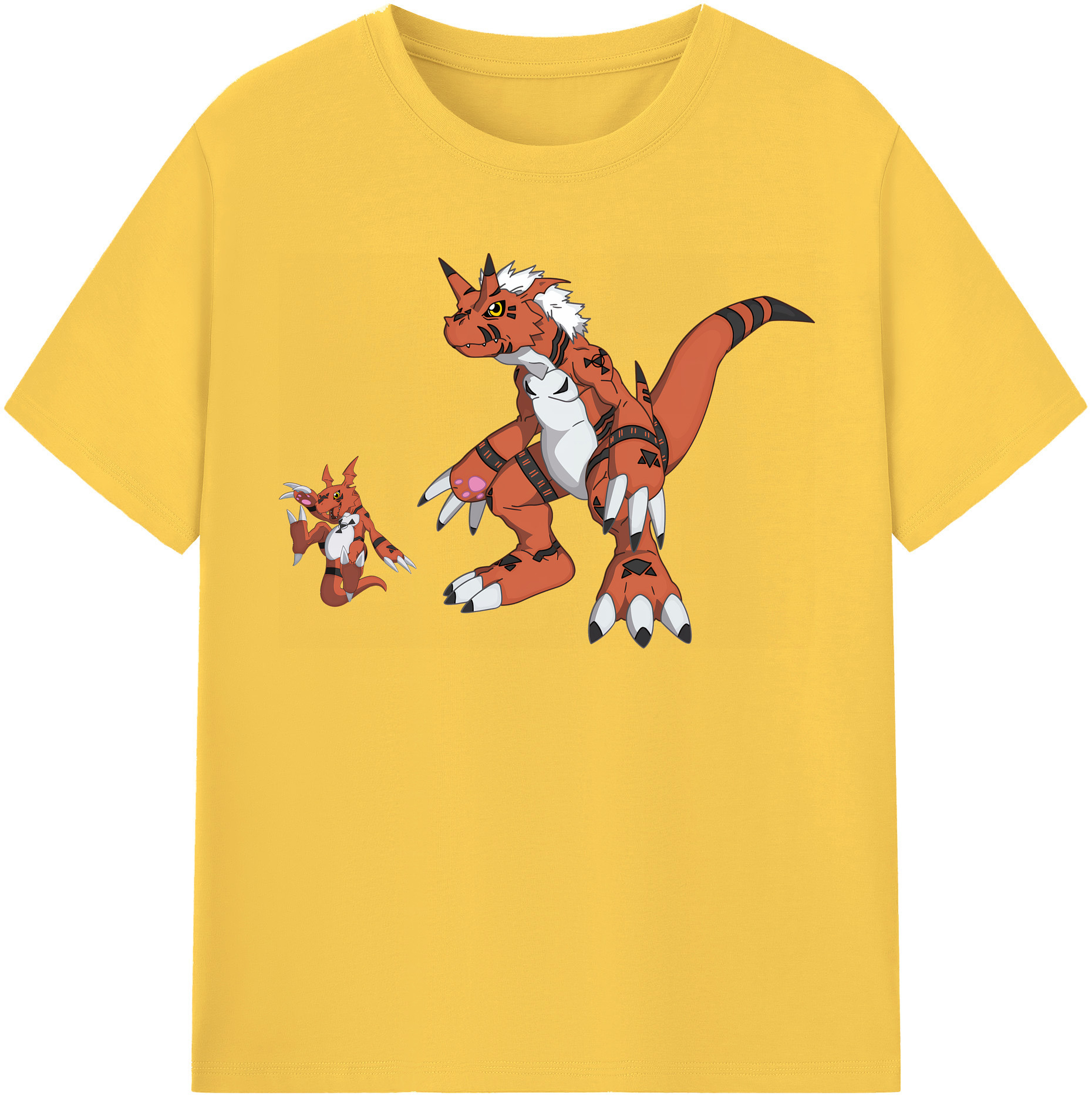 （画像用） Digimon デジタルモンスター/デジモン 綿100％半袖Tシャツ（フロントプリント）