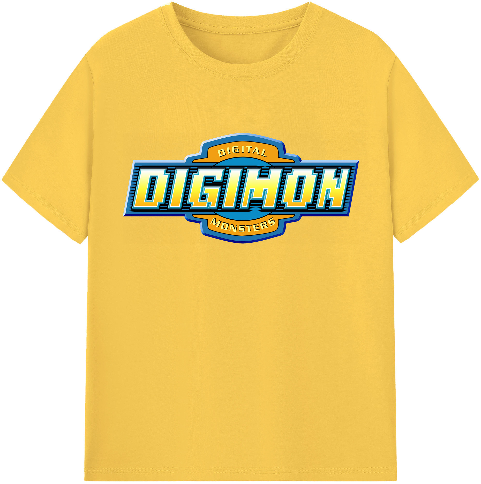 （画像用） Digimon デジタルモンスター/デジモン 綿100％半袖Tシャツ（フロントプリント）