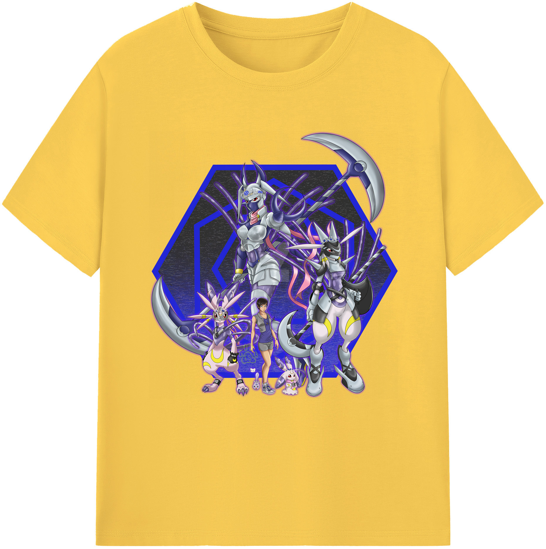 （画像用） Digimon デジタルモンスター/デジモン 綿100％半袖Tシャツ（フロントプリント）