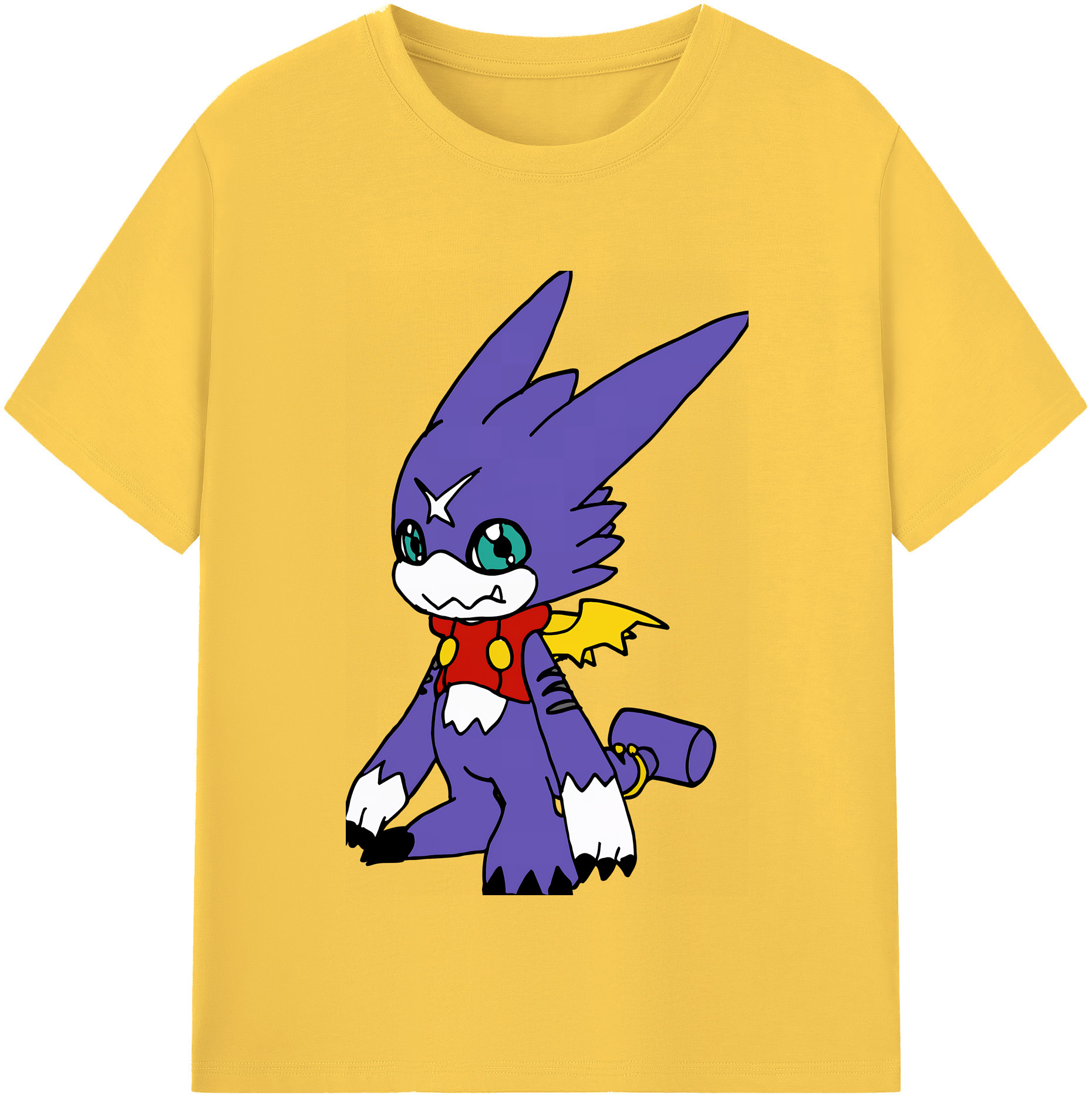 （画像用） Digimon デジタルモンスター/デジモン 綿100％半袖Tシャツ（フロントプリント）