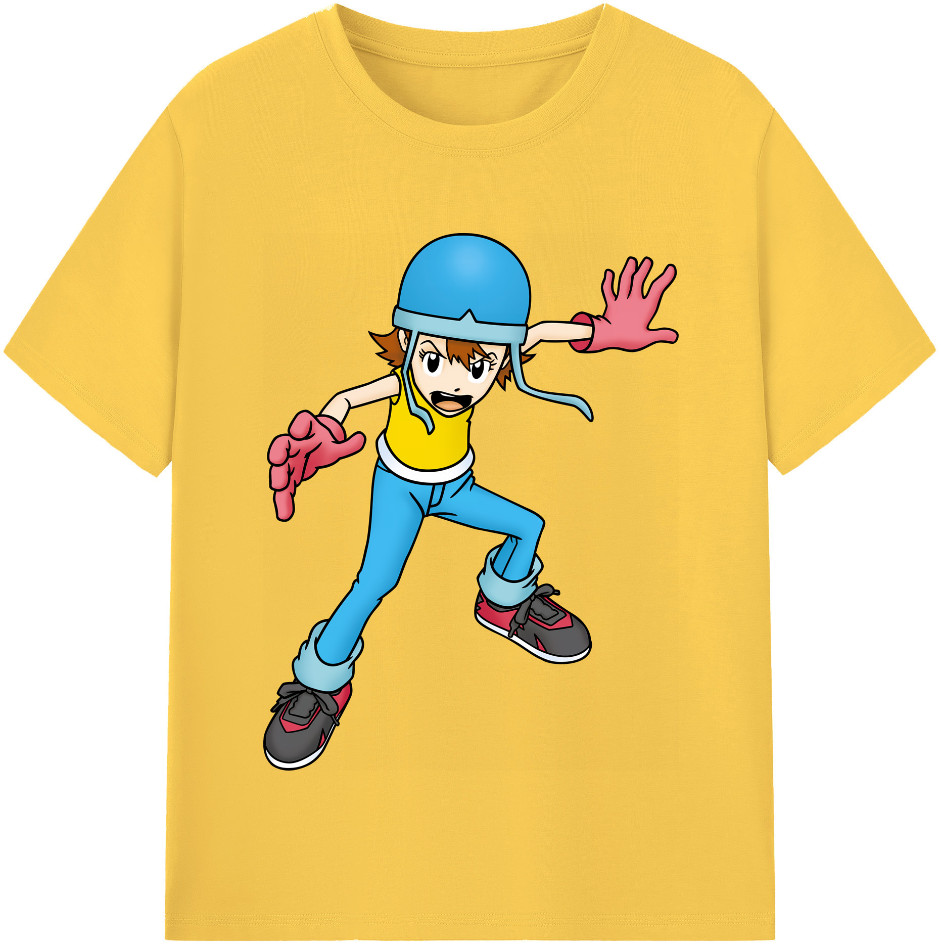 （画像用） Digimon デジタルモンスター/デジモン 綿100％半袖Tシャツ（フロントプリント）