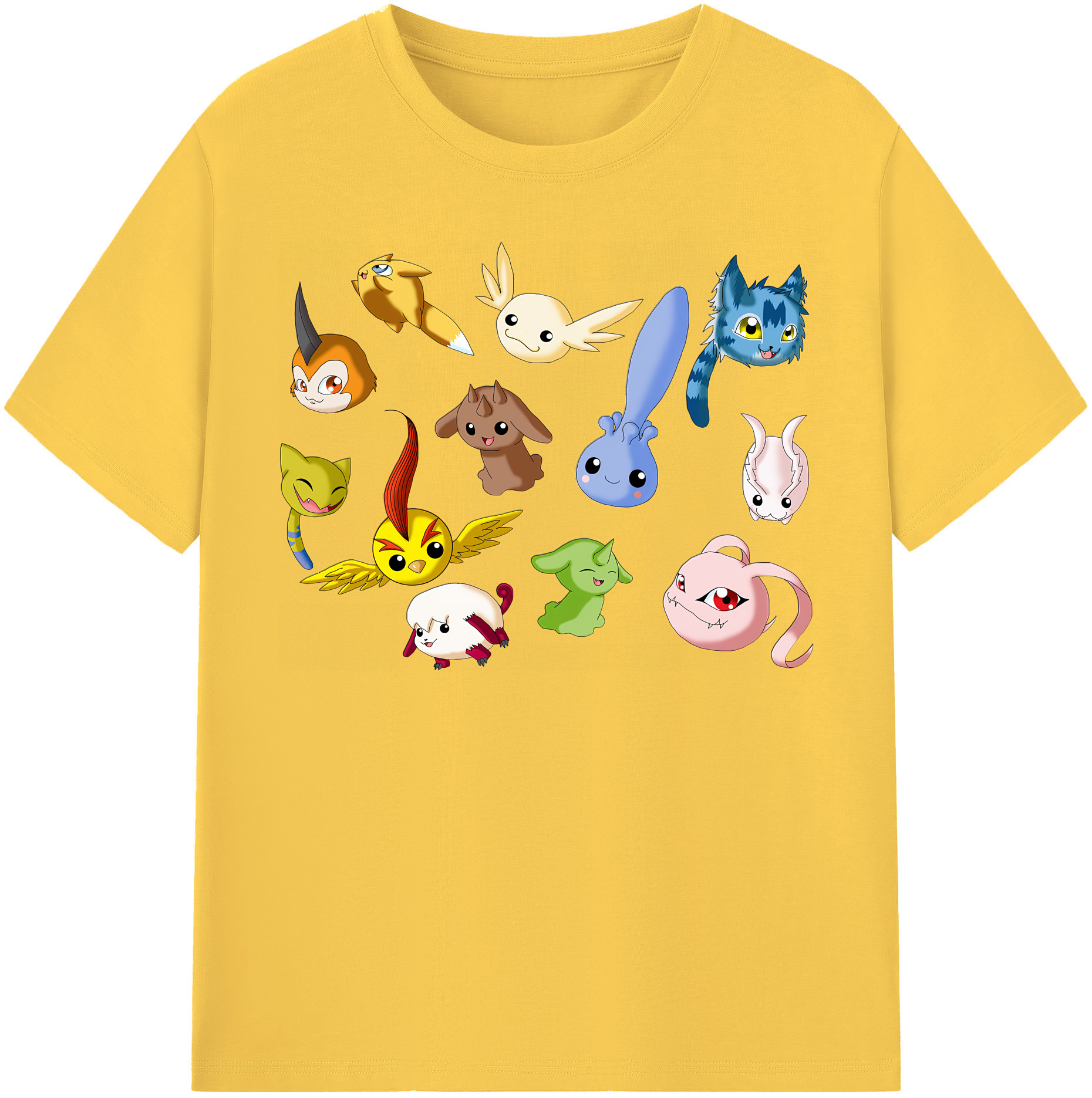 （画像用） Digimon デジタルモンスター/デジモン 綿100％半袖Tシャツ（フロントプリント）