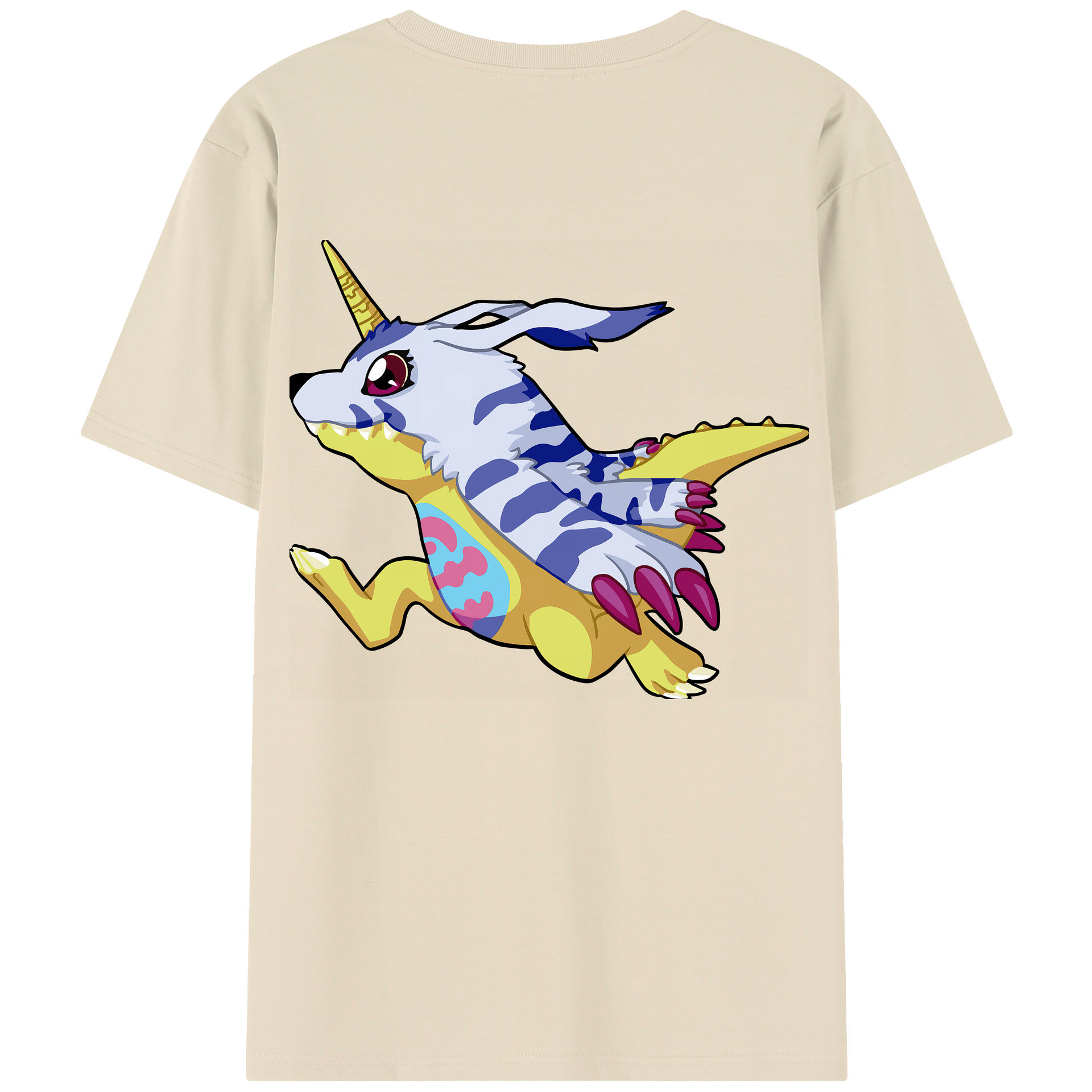 （画像用） Digimon デジタルモンスター/デジモン 綿100％半袖Tシャツ（背面プリント）