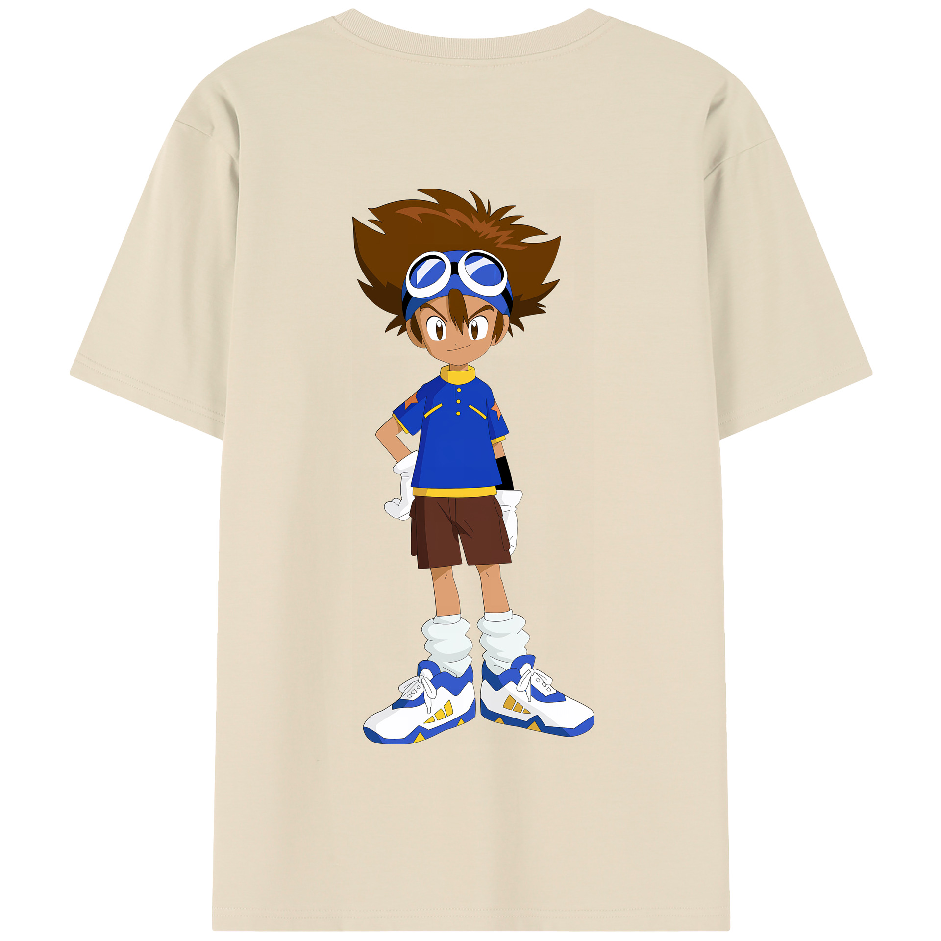 （画像用） Digimon デジタルモンスター/デジモン 綿100％半袖Tシャツ（背面プリント）