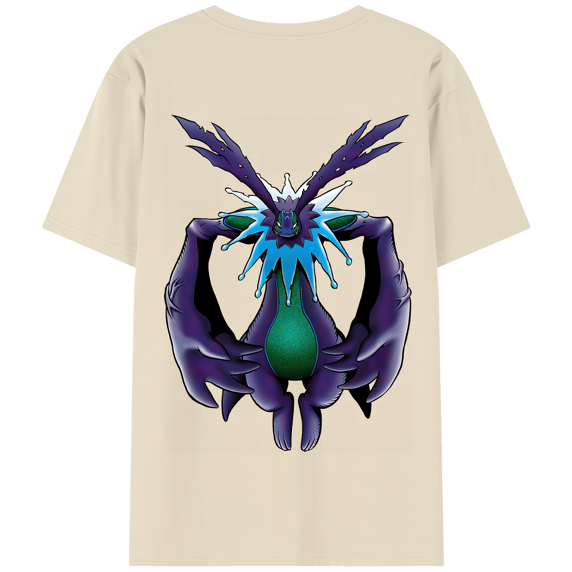 （画像用） Digimon デジタルモンスター/デジモン 綿100％半袖Tシャツ（背面プリント）