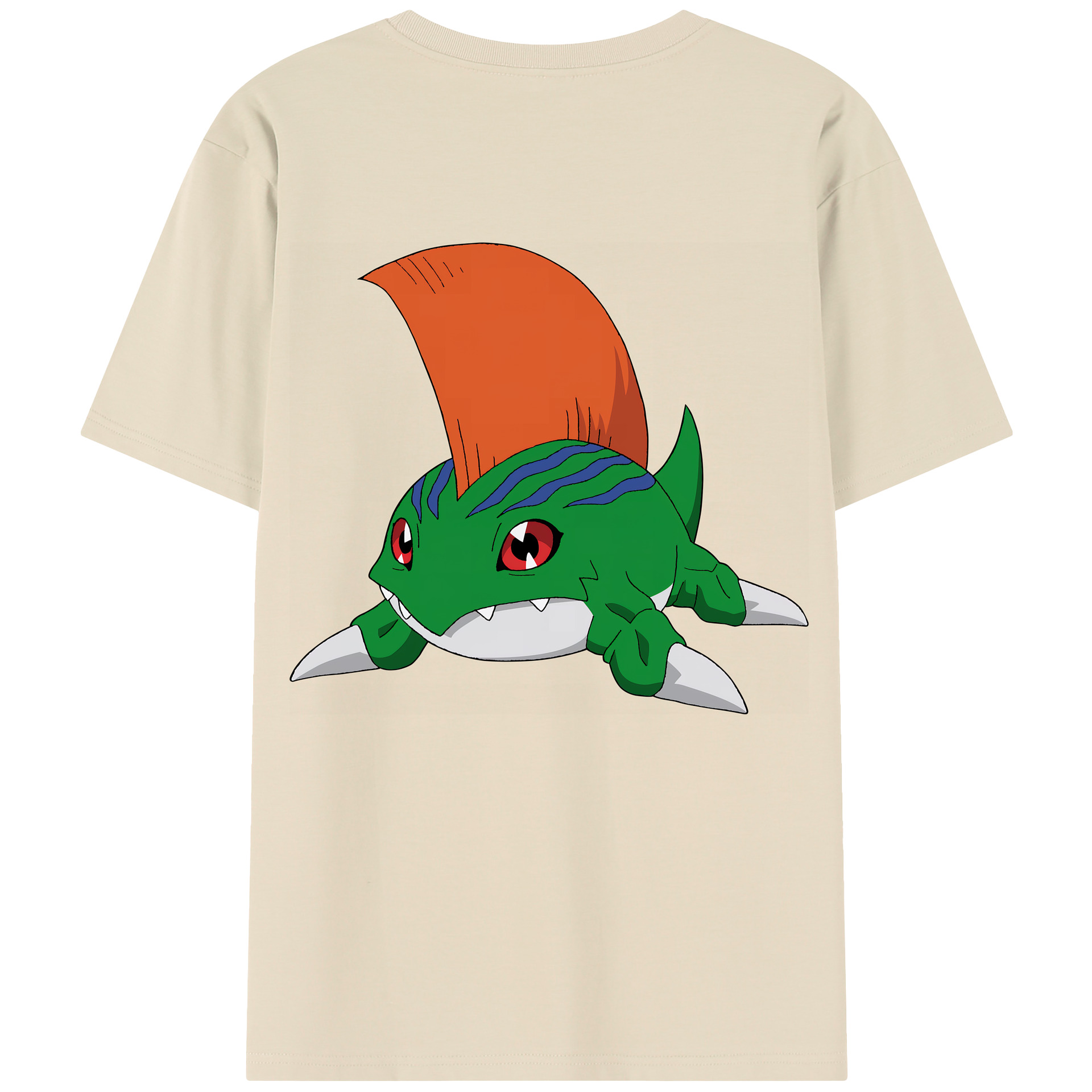 （画像用） Digimon デジタルモンスター/デジモン 綿100％半袖Tシャツ（背面プリント）