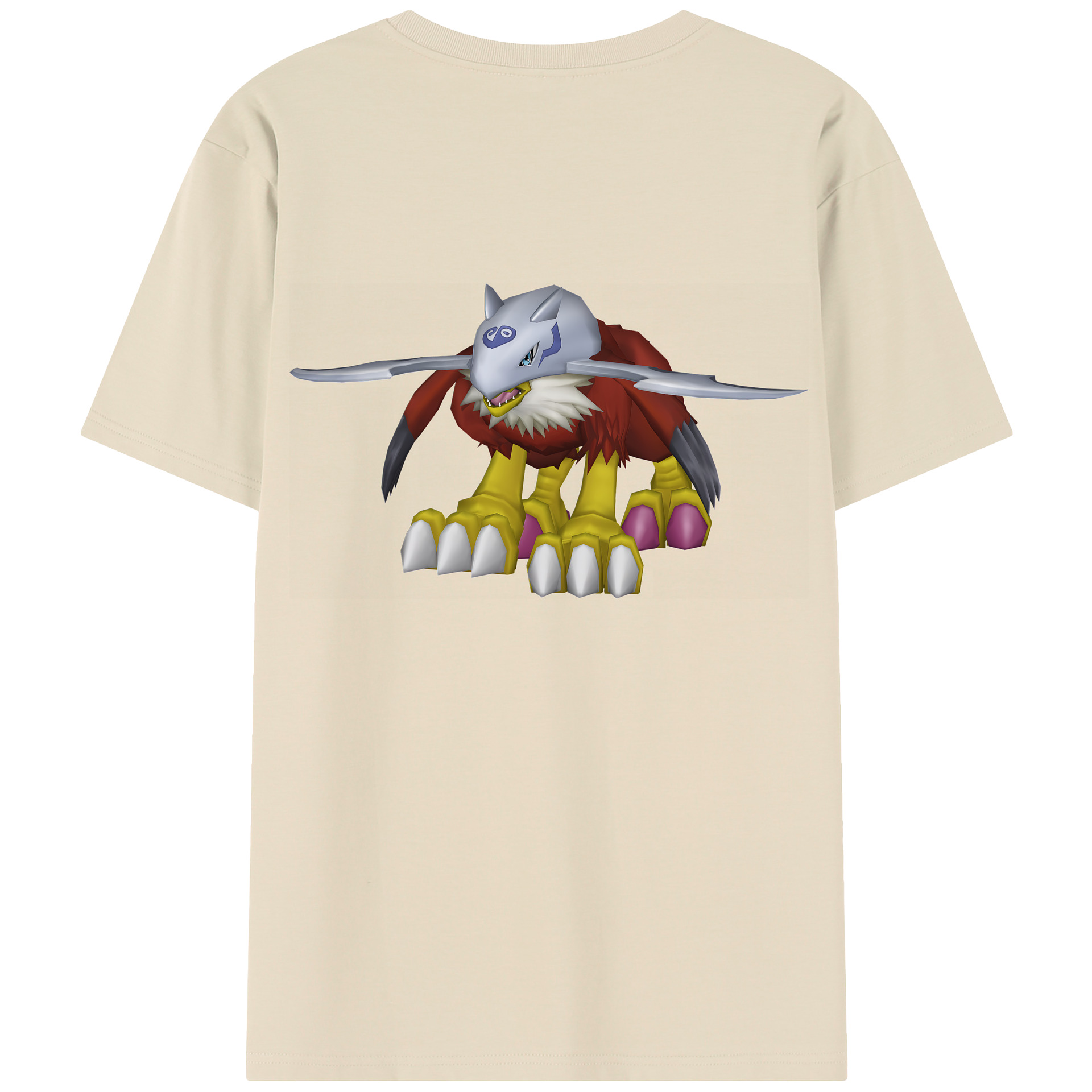 （画像用） Digimon デジタルモンスター/デジモン 綿100％半袖Tシャツ（背面プリント）