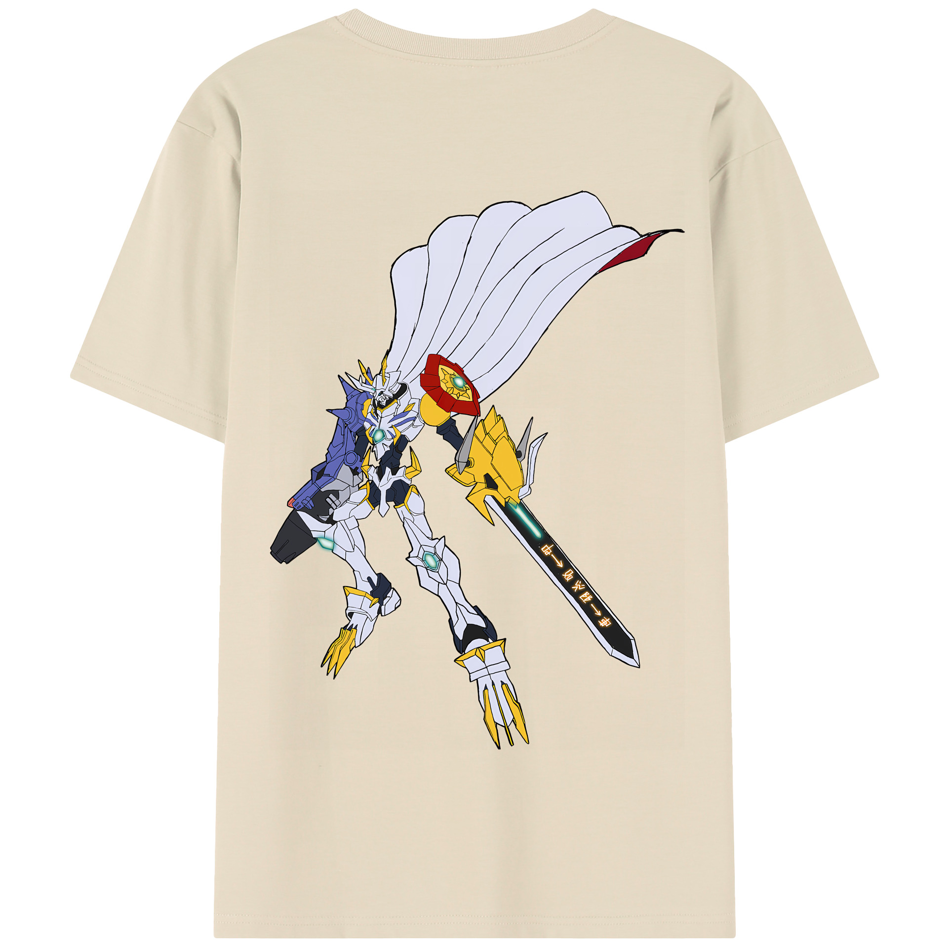 （画像用） Digimon デジタルモンスター/デジモン 綿100％半袖Tシャツ（背面プリント）