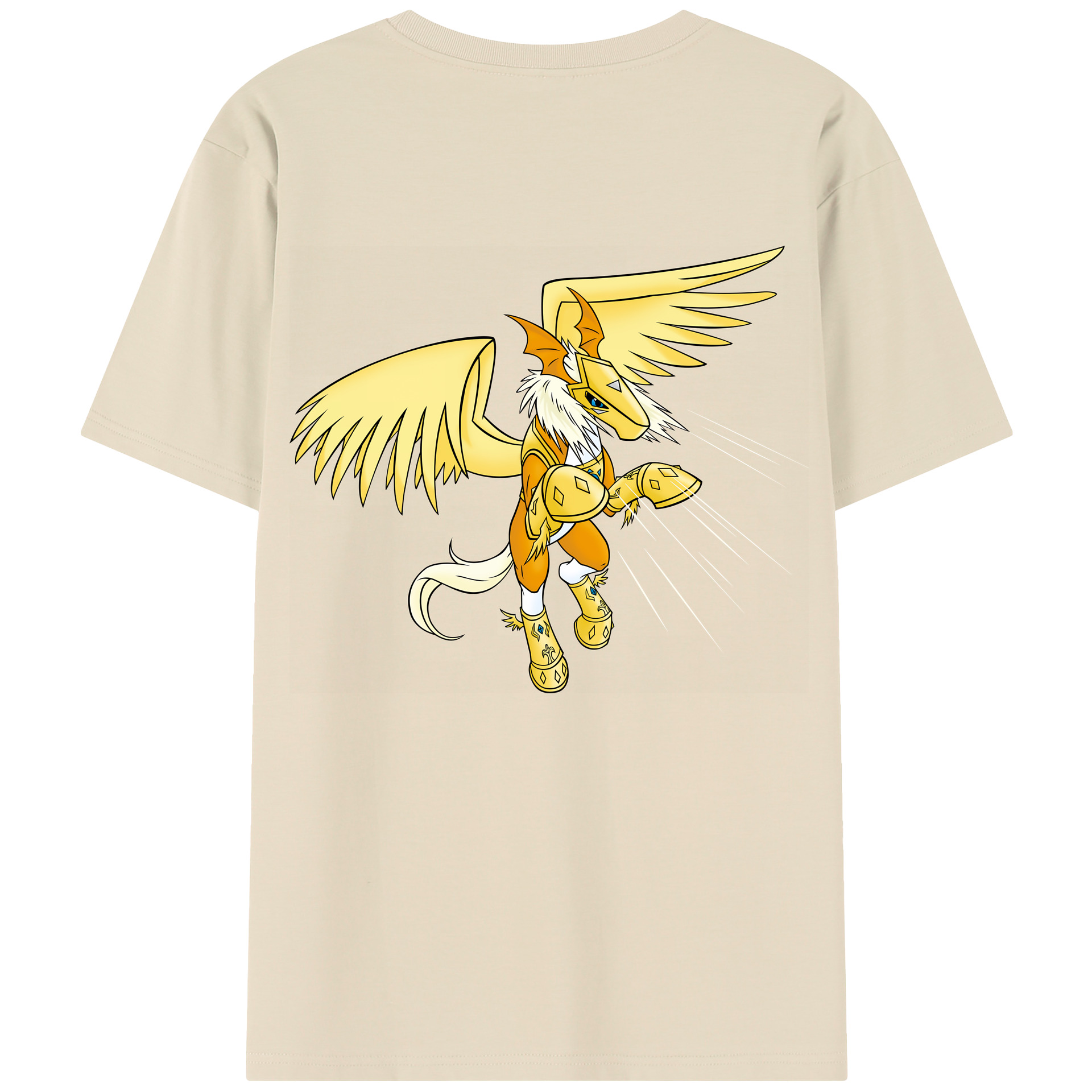 （画像用） Digimon デジタルモンスター/デジモン 綿100％半袖Tシャツ（背面プリント）