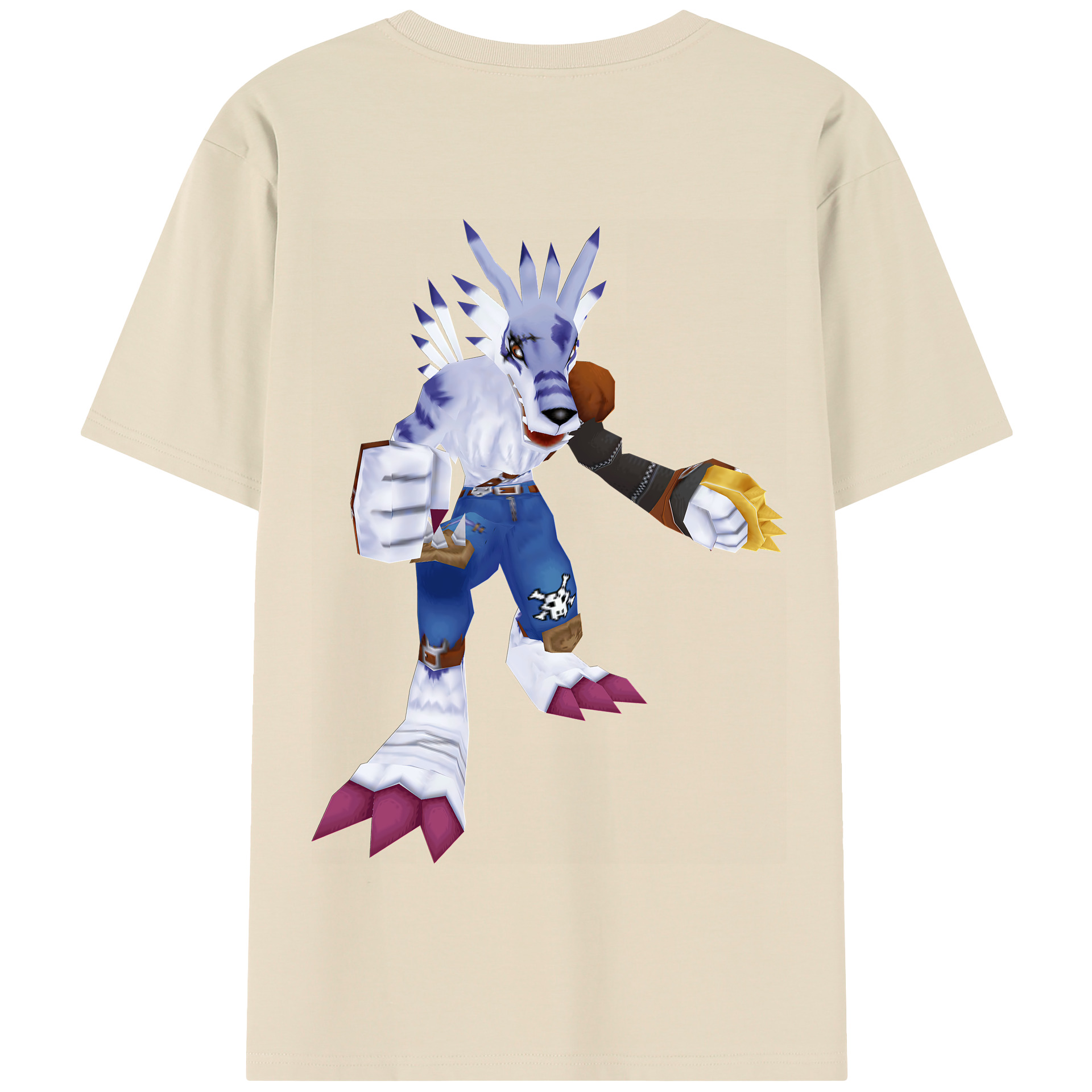 （画像用） Digimon デジタルモンスター/デジモン 綿100％半袖Tシャツ（背面プリント）