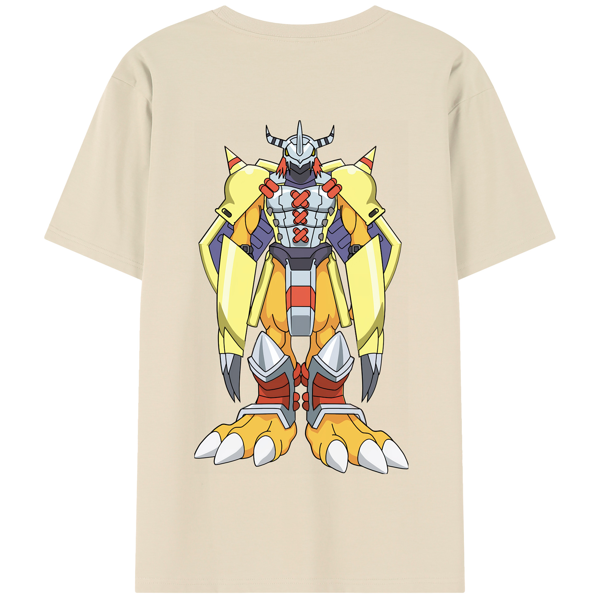 （画像用） Digimon デジタルモンスター/デジモン 綿100％半袖Tシャツ（背面プリント）