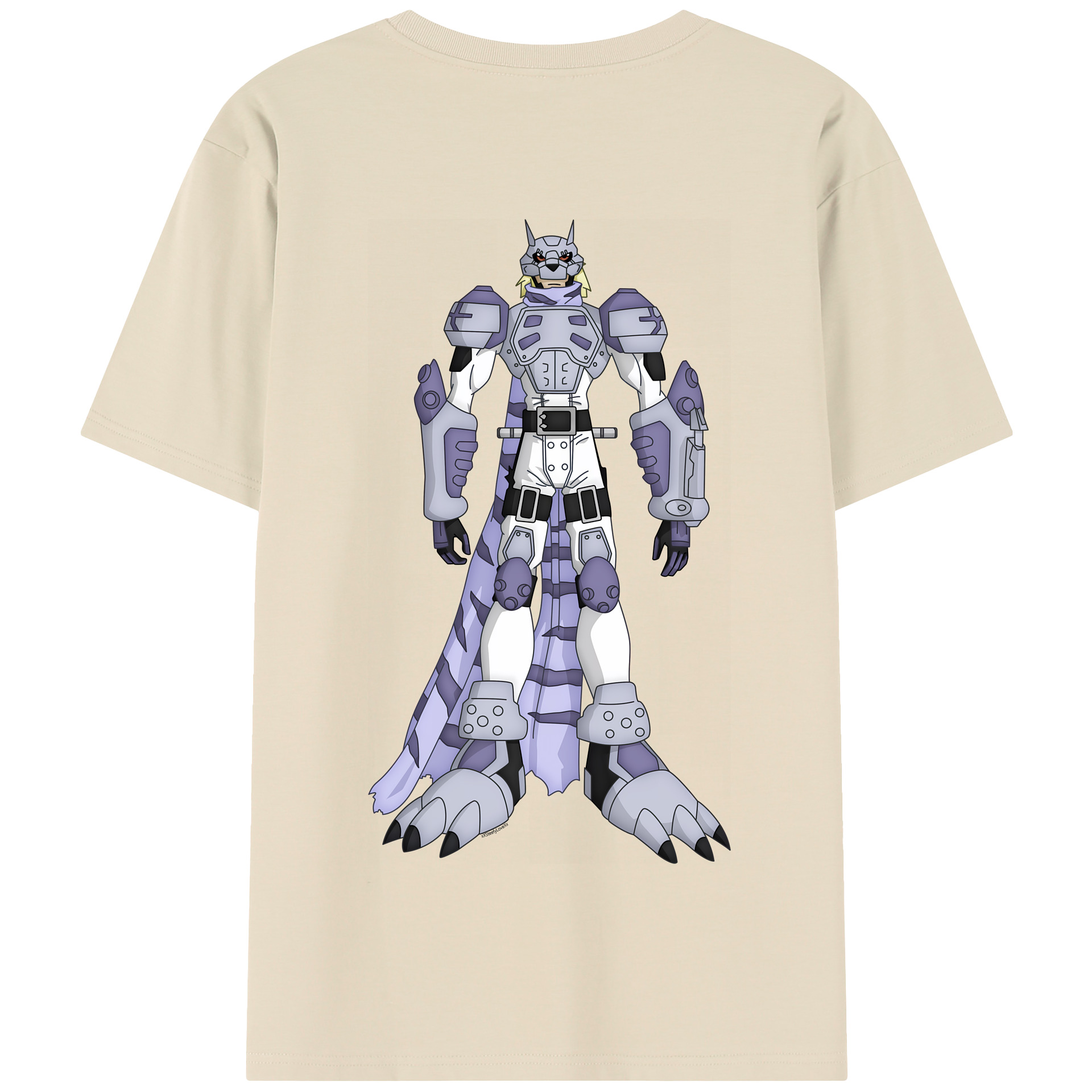 （画像用） Digimon デジタルモンスター/デジモン 綿100％半袖Tシャツ（背面プリント）