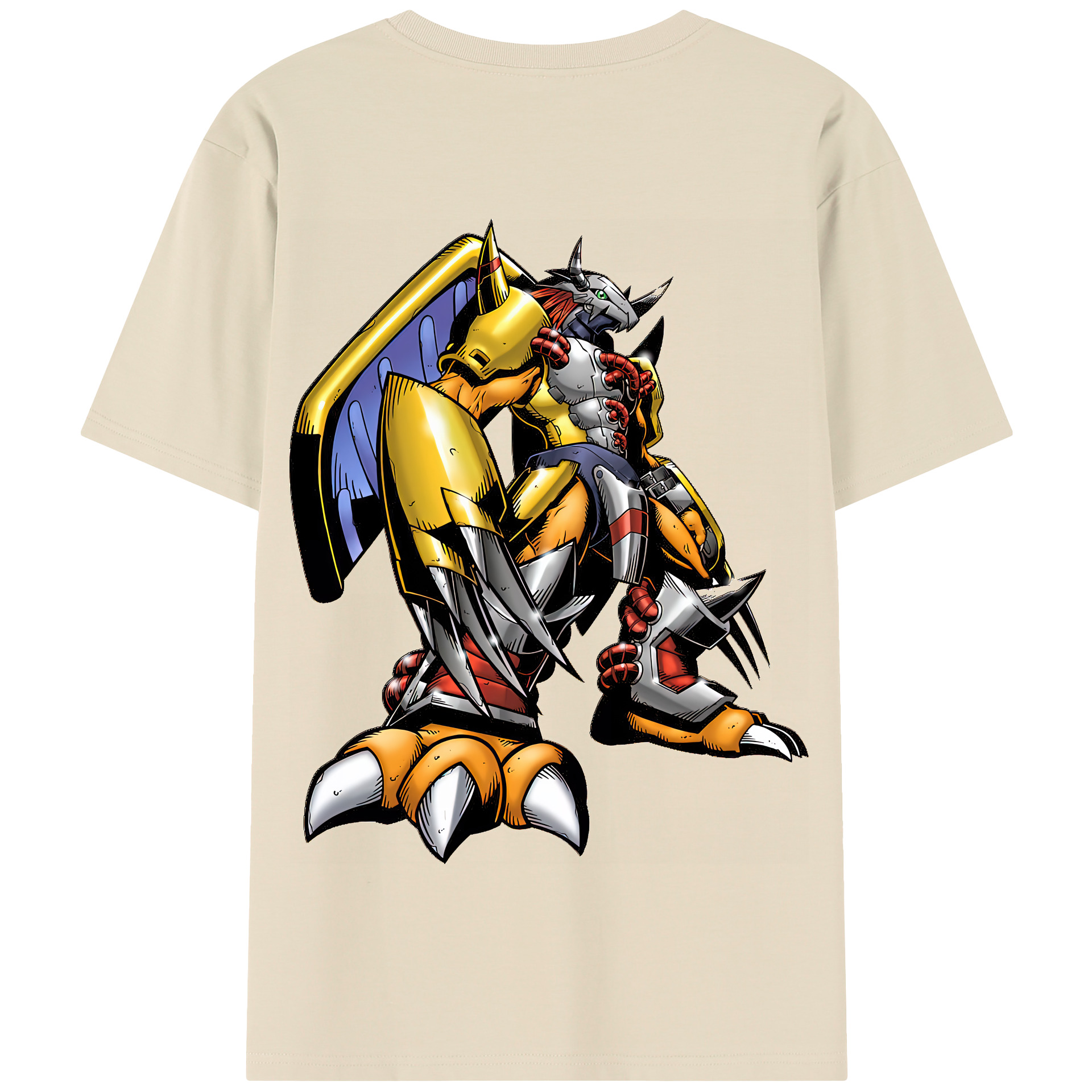 （画像用） Digimon デジタルモンスター/デジモン 綿100％半袖Tシャツ（背面プリント）