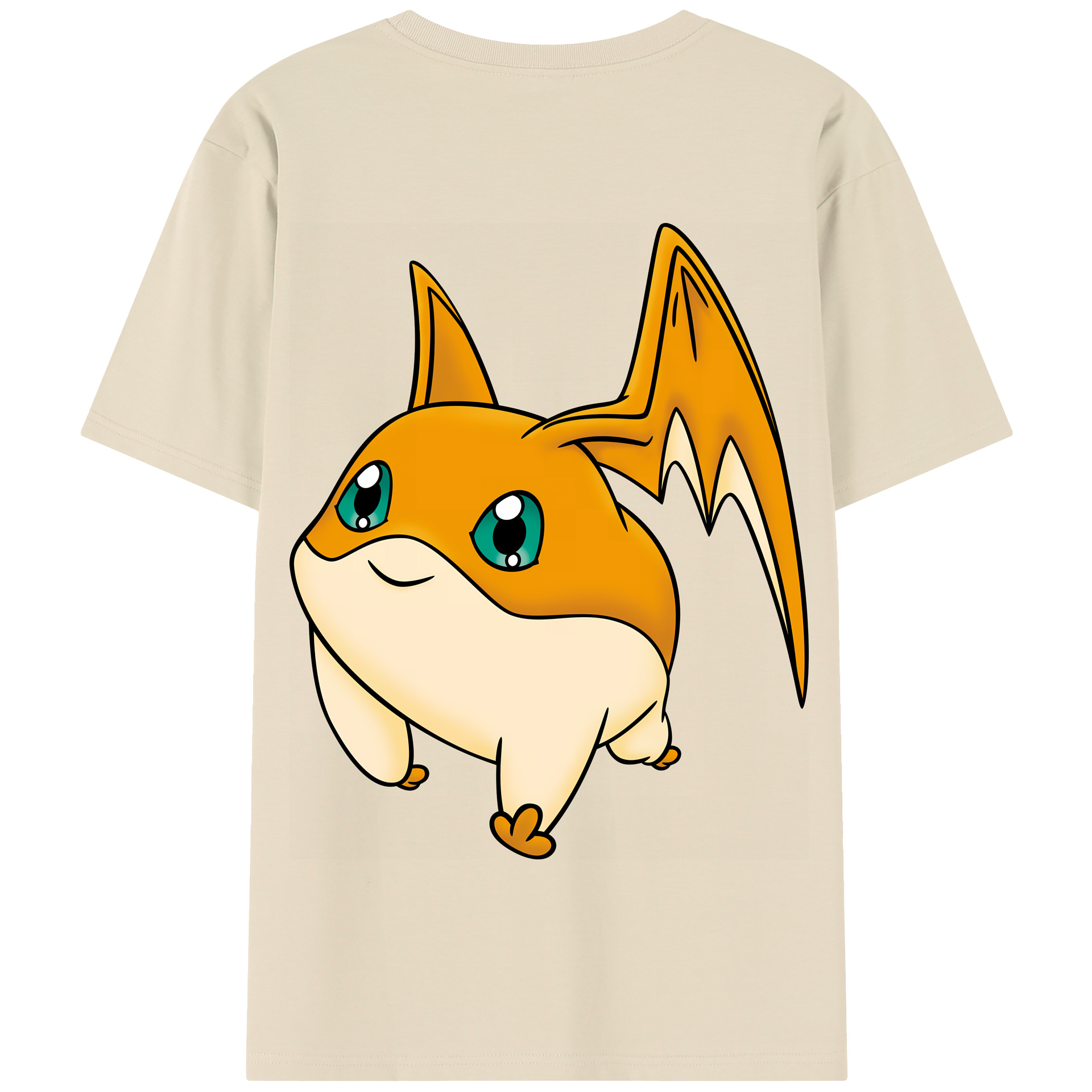 （画像用） Digimon デジタルモンスター/デジモン 綿100％半袖Tシャツ（背面プリント）