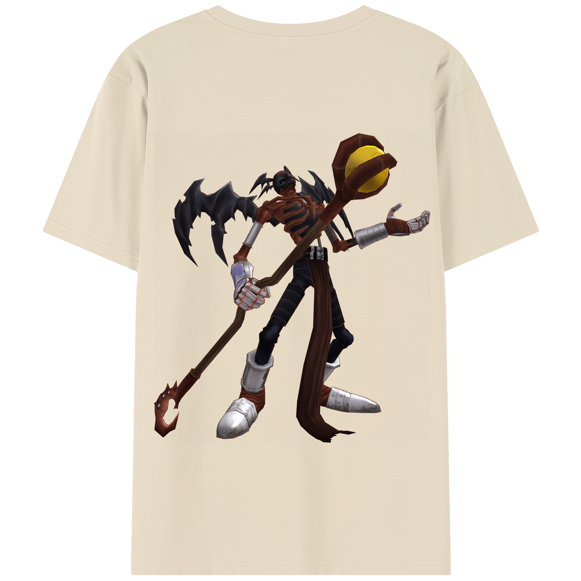 （画像用） Digimon デジタルモンスター/デジモン 綿100％半袖Tシャツ（背面プリント）