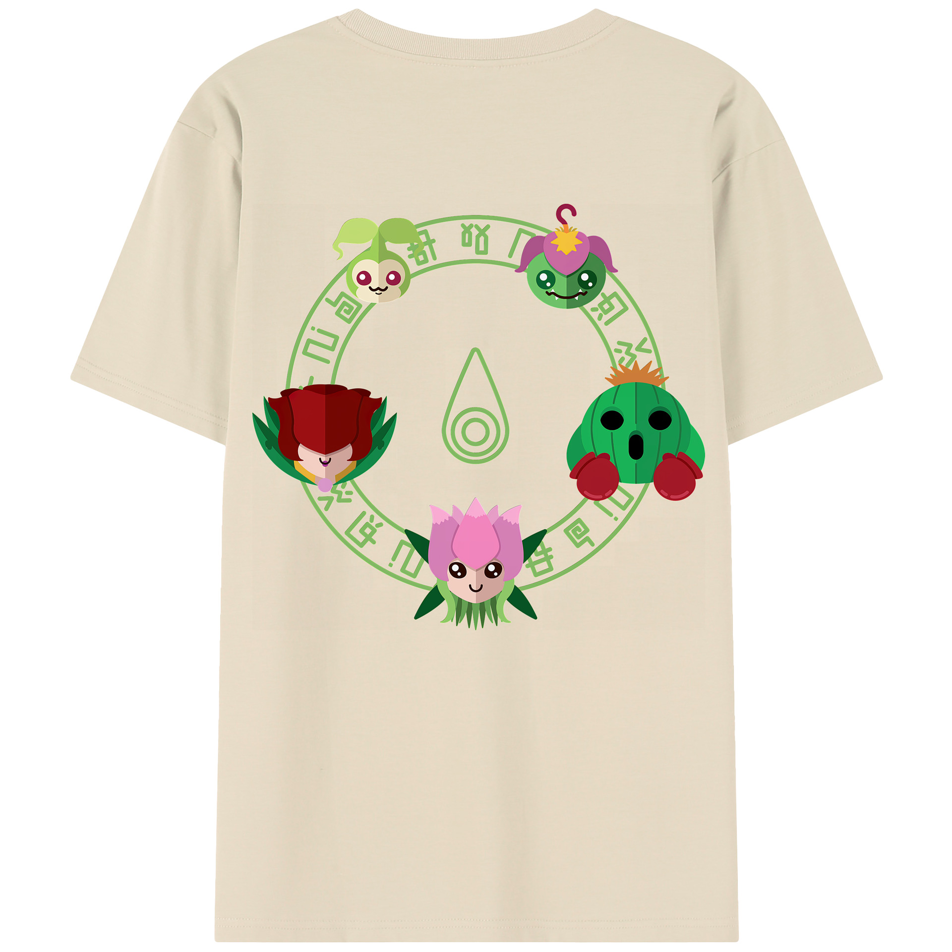 （画像用） Digimon デジタルモンスター/デジモン 綿100％半袖Tシャツ（背面プリント）